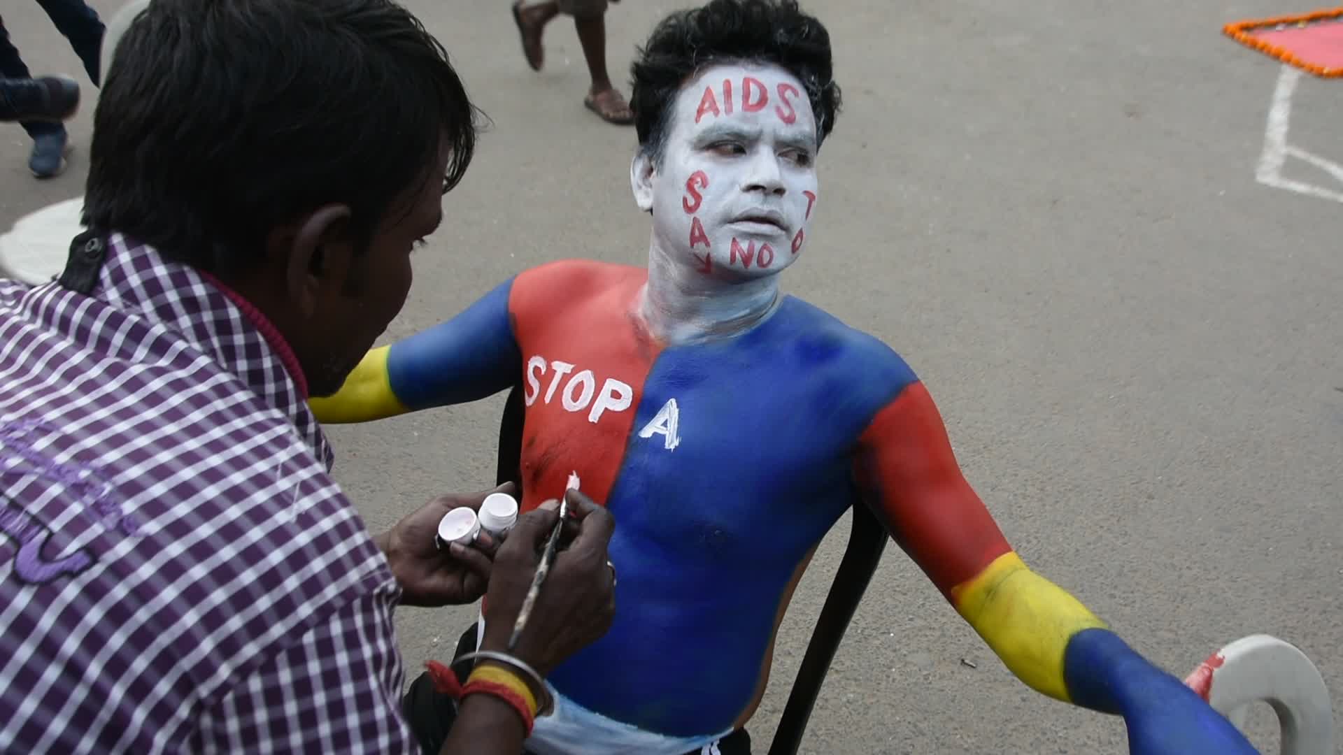 World AIDS day observation in Kolkata.