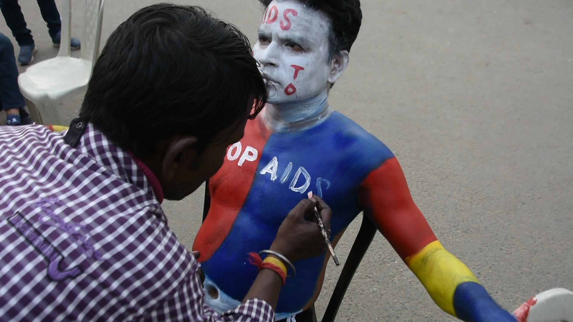 World AIDS day observation in Kolkata.