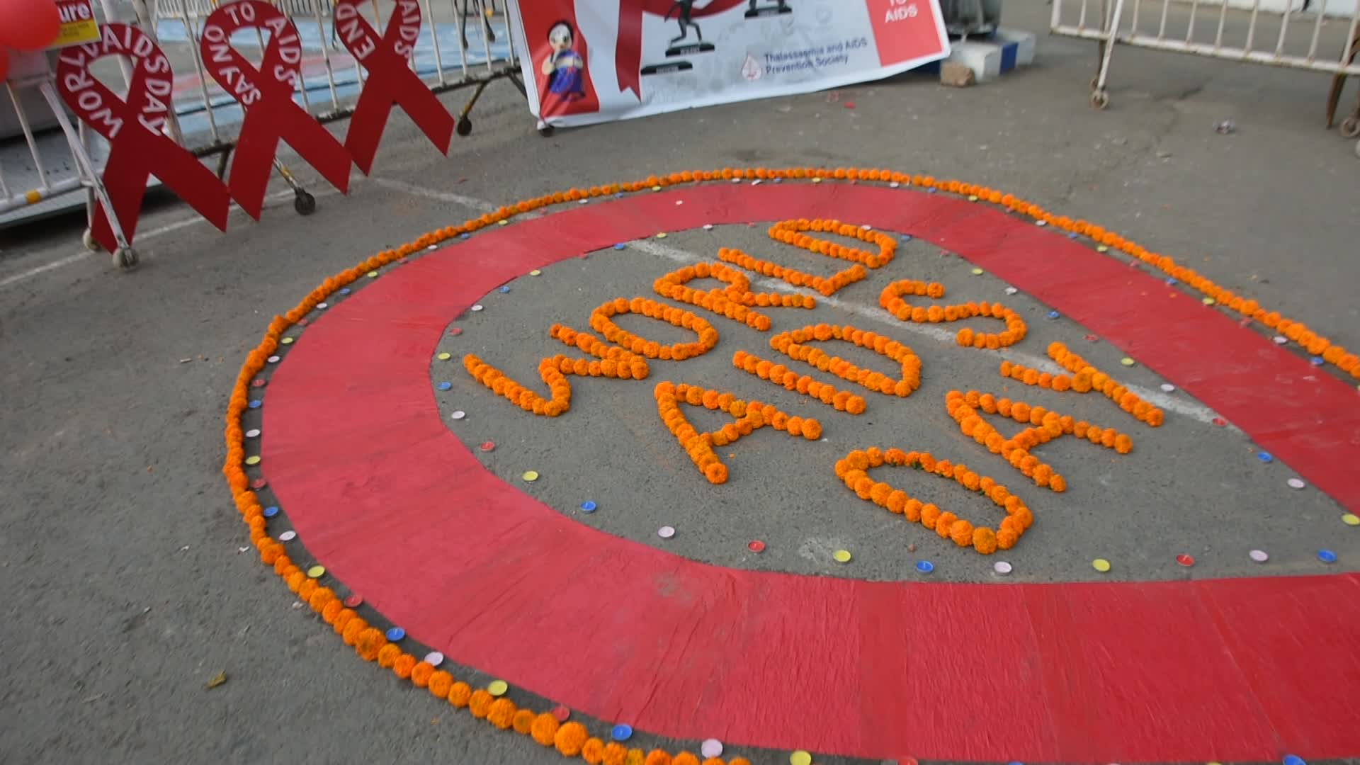 World AIDS day observation in Kolkata.