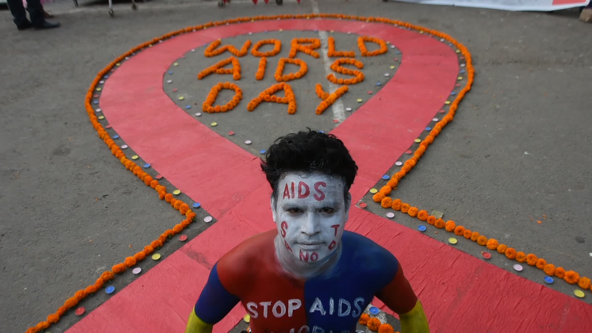 World AIDS day observation in Kolkata.