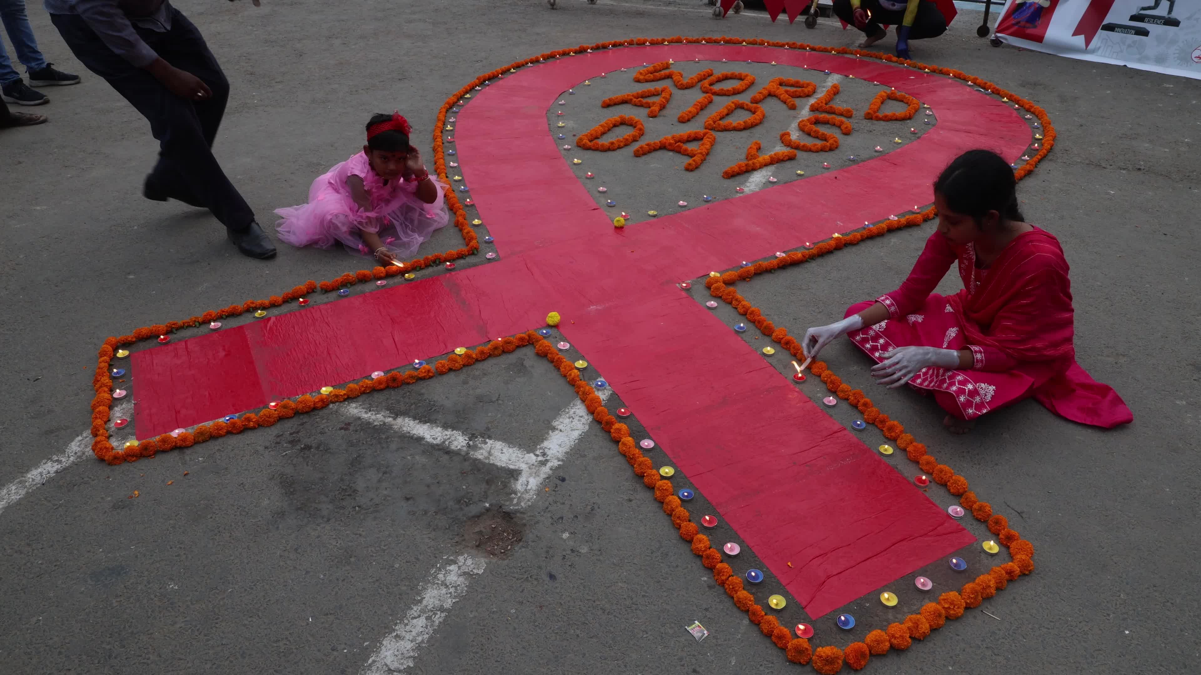 World AIDS Day Awareness Campaign In Kolkata, India 