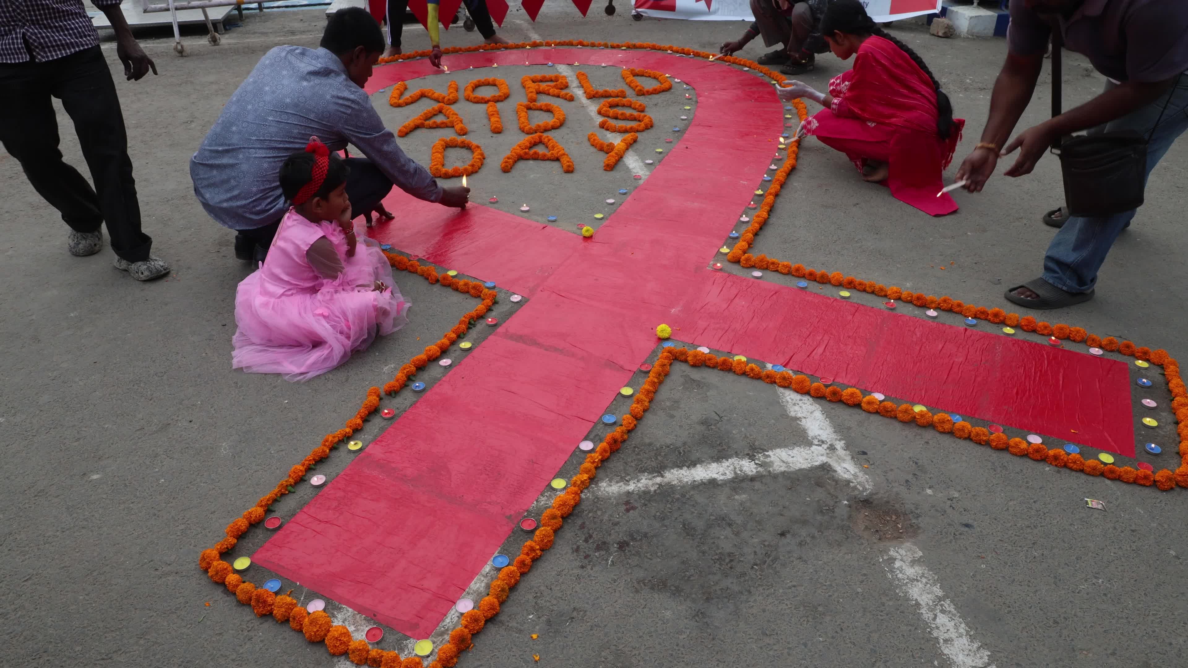 World AIDS Day Awareness Campaign In Kolkata, India 