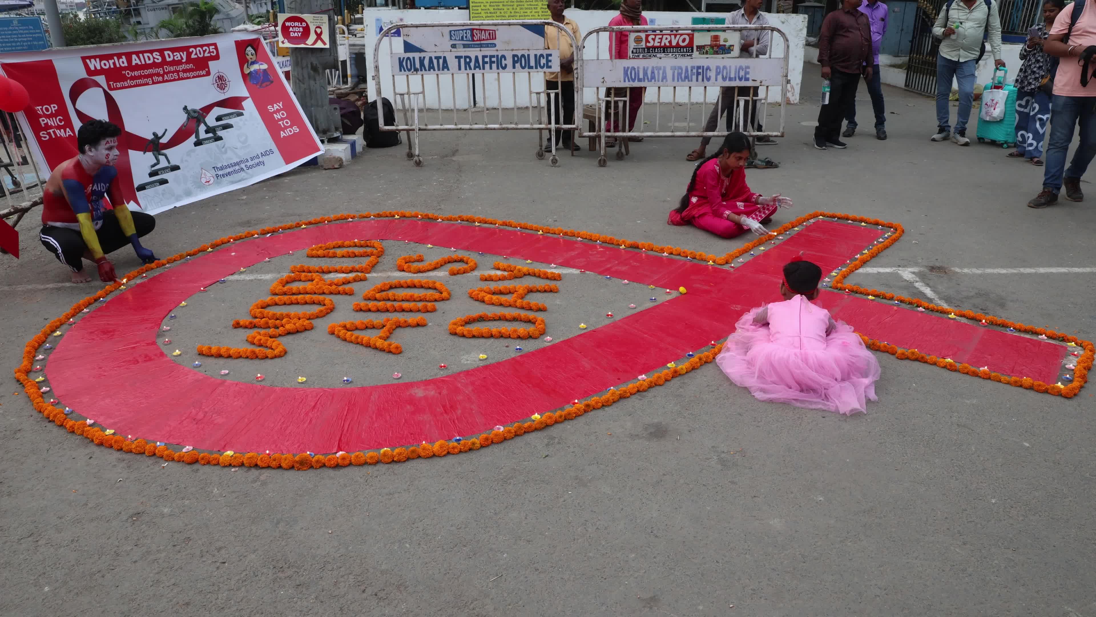 World AIDS Day Awareness Campaign In Kolkata, India 