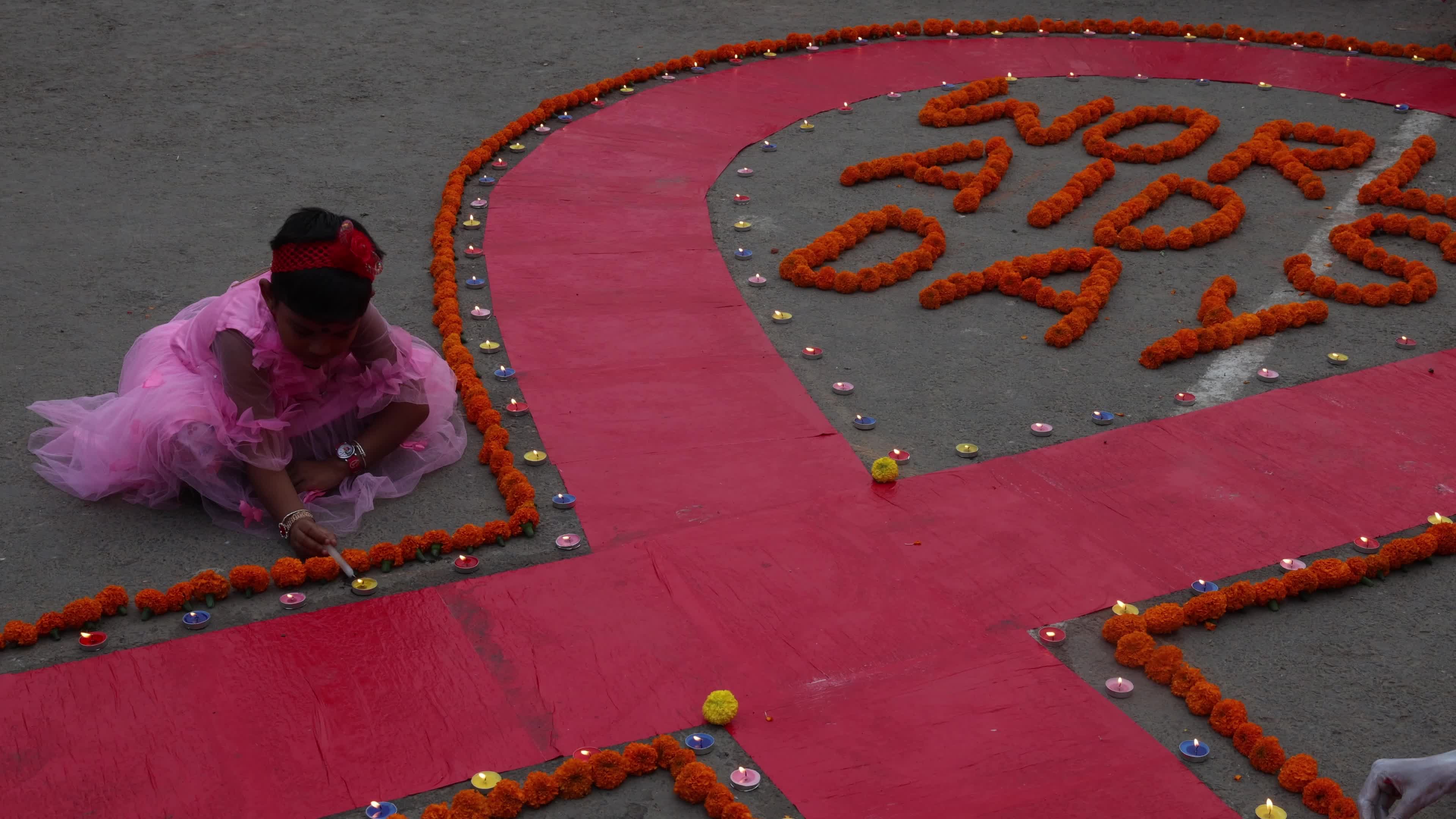 World AIDS Day Awareness Campaign In Kolkata, India 