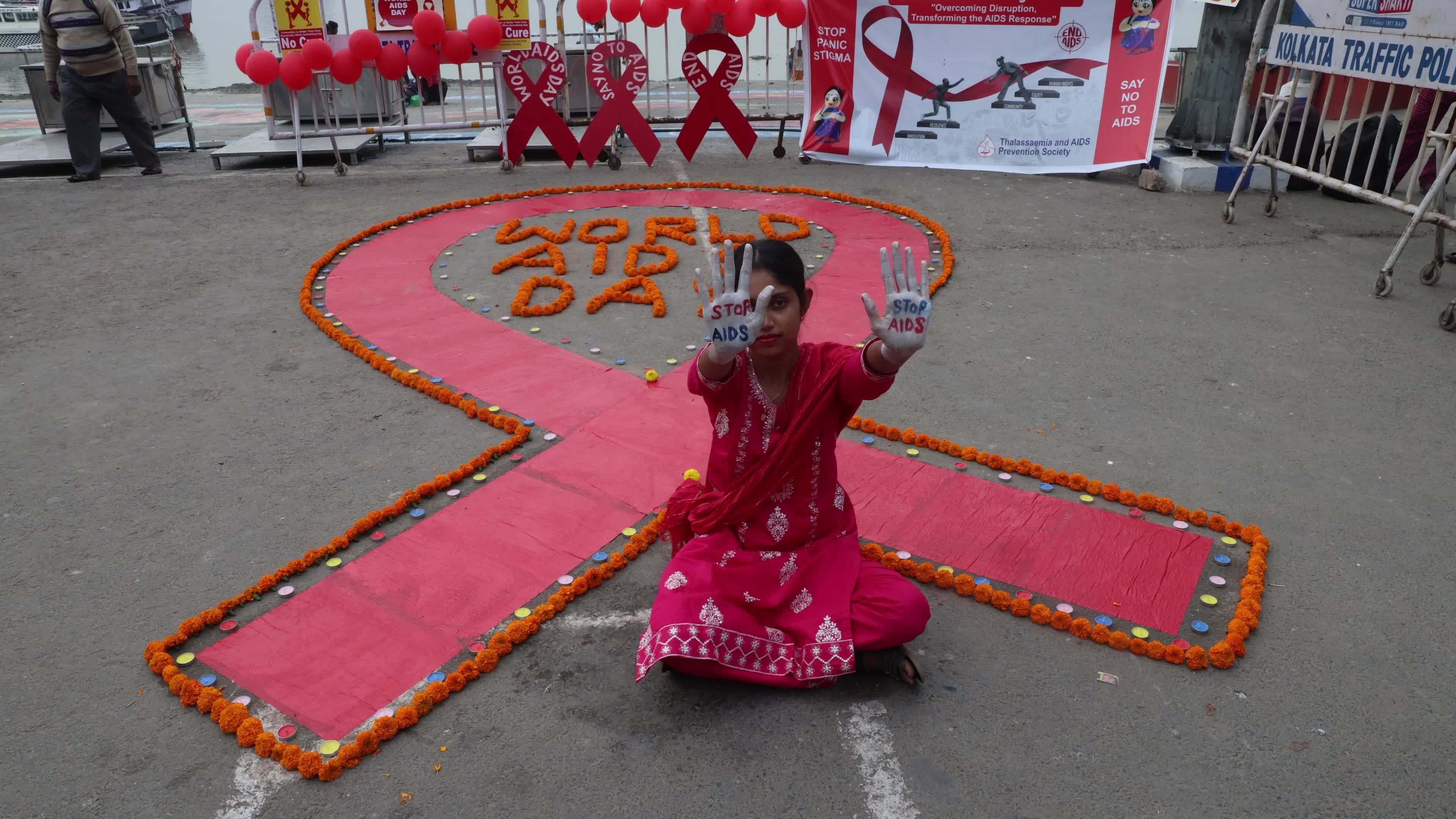 World AIDS Day Awareness Campaign In Kolkata, India 
