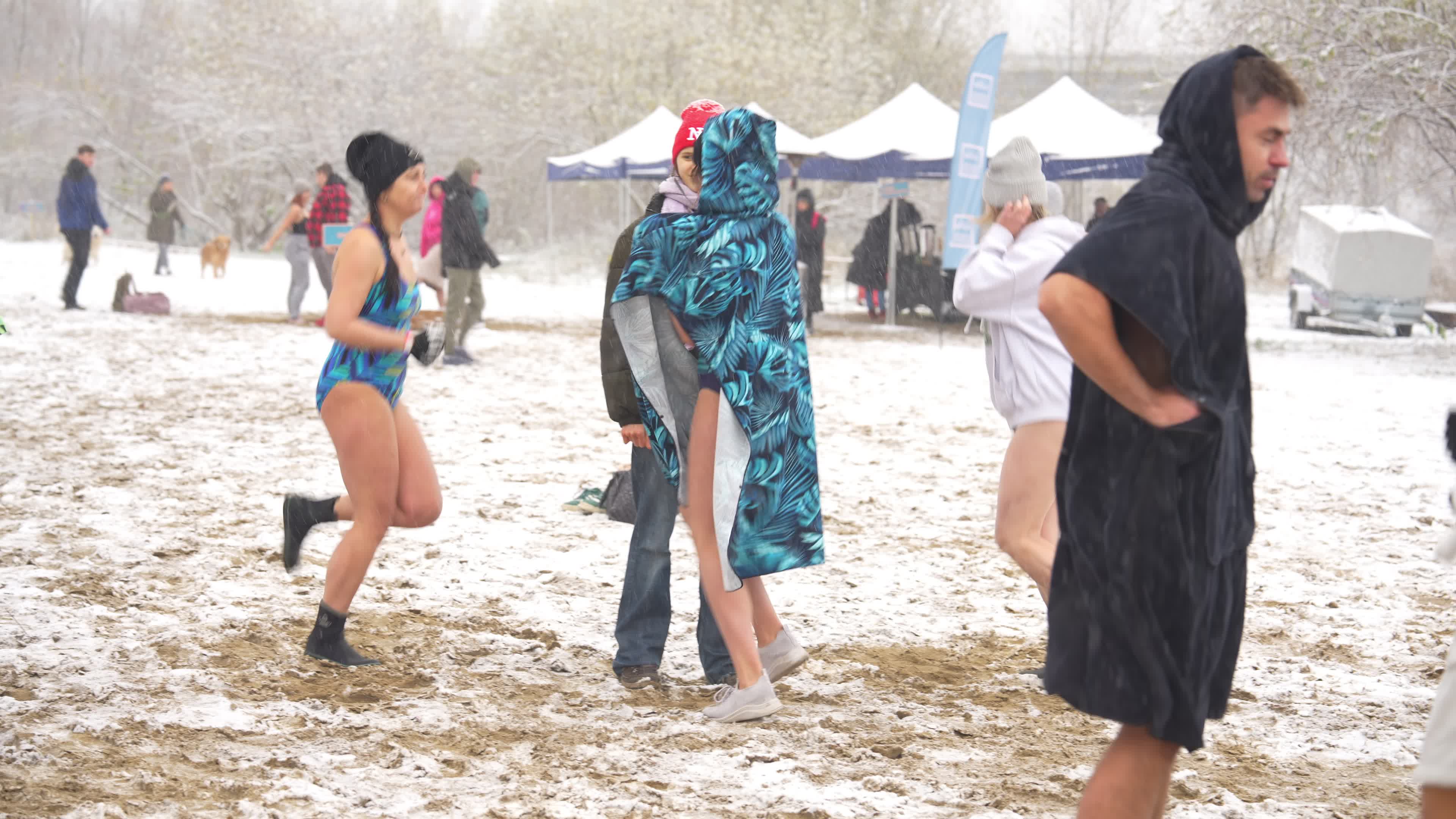 Inauguration Winter Swimming in Warsaw