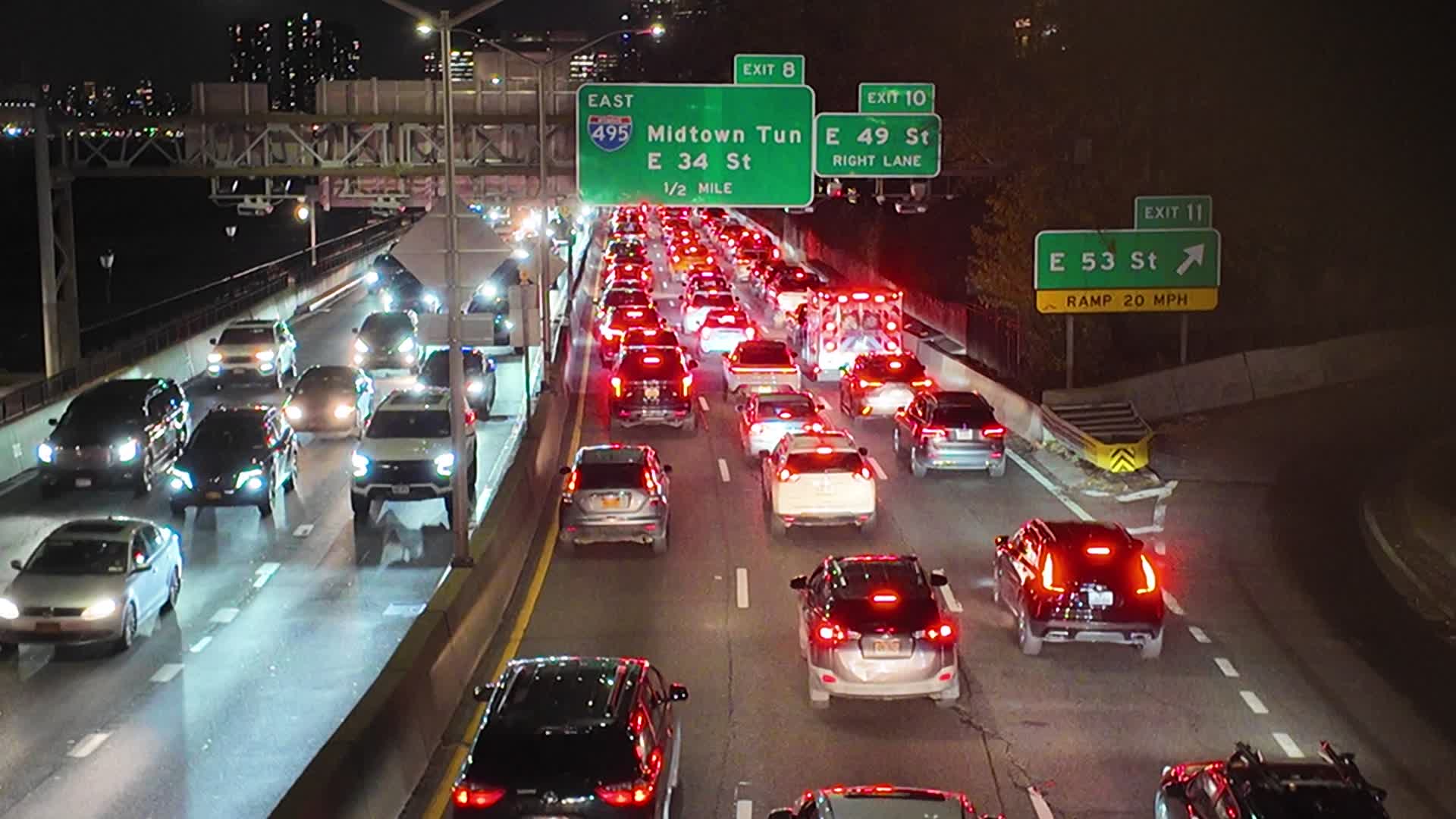 Traffic on FDR Drive