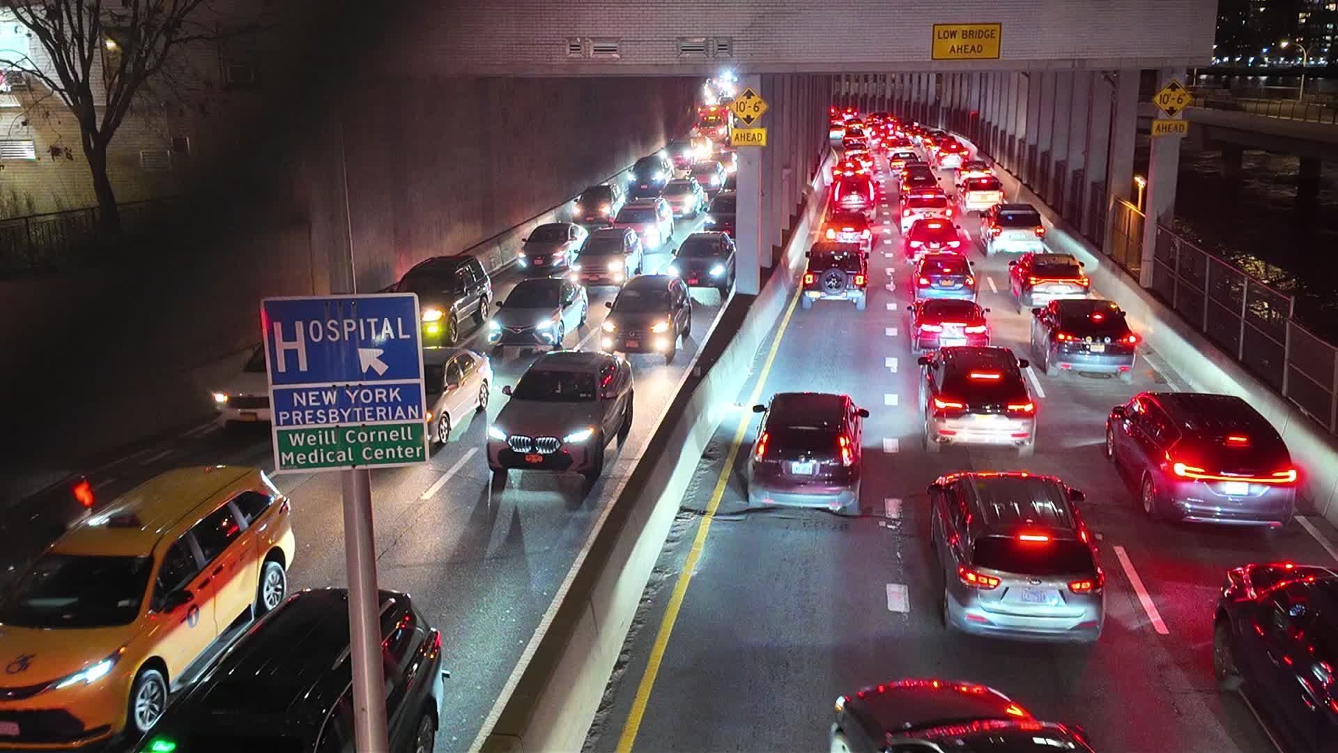 Traffic on FDR Drive