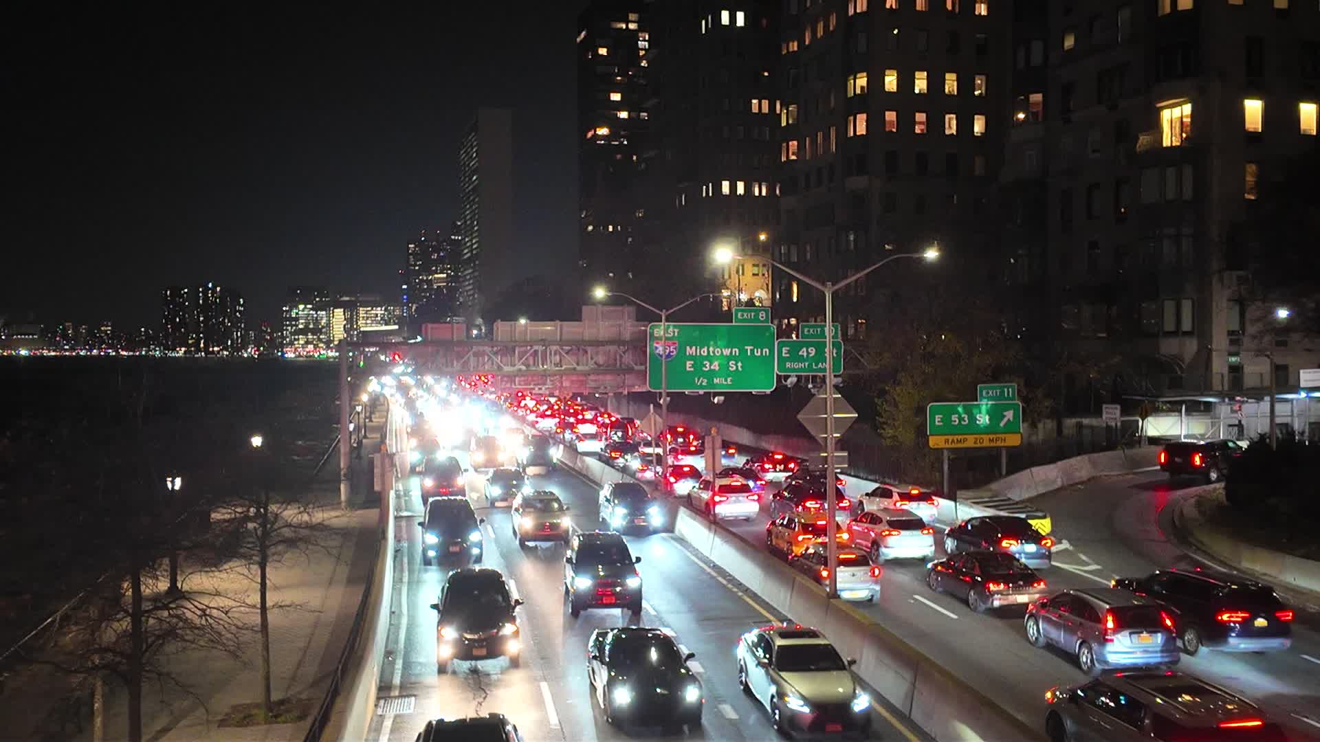 Traffic on FDR Drive
