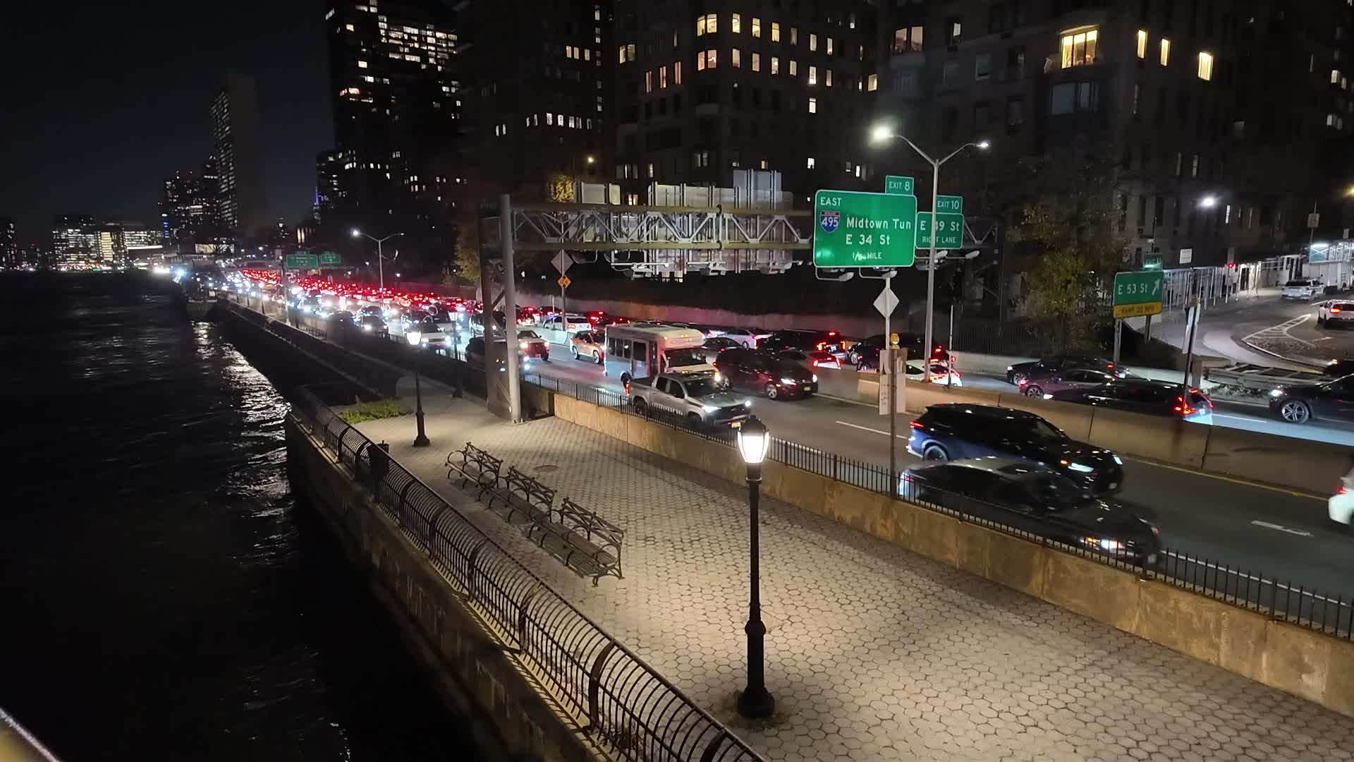 Traffic on FDR Drive