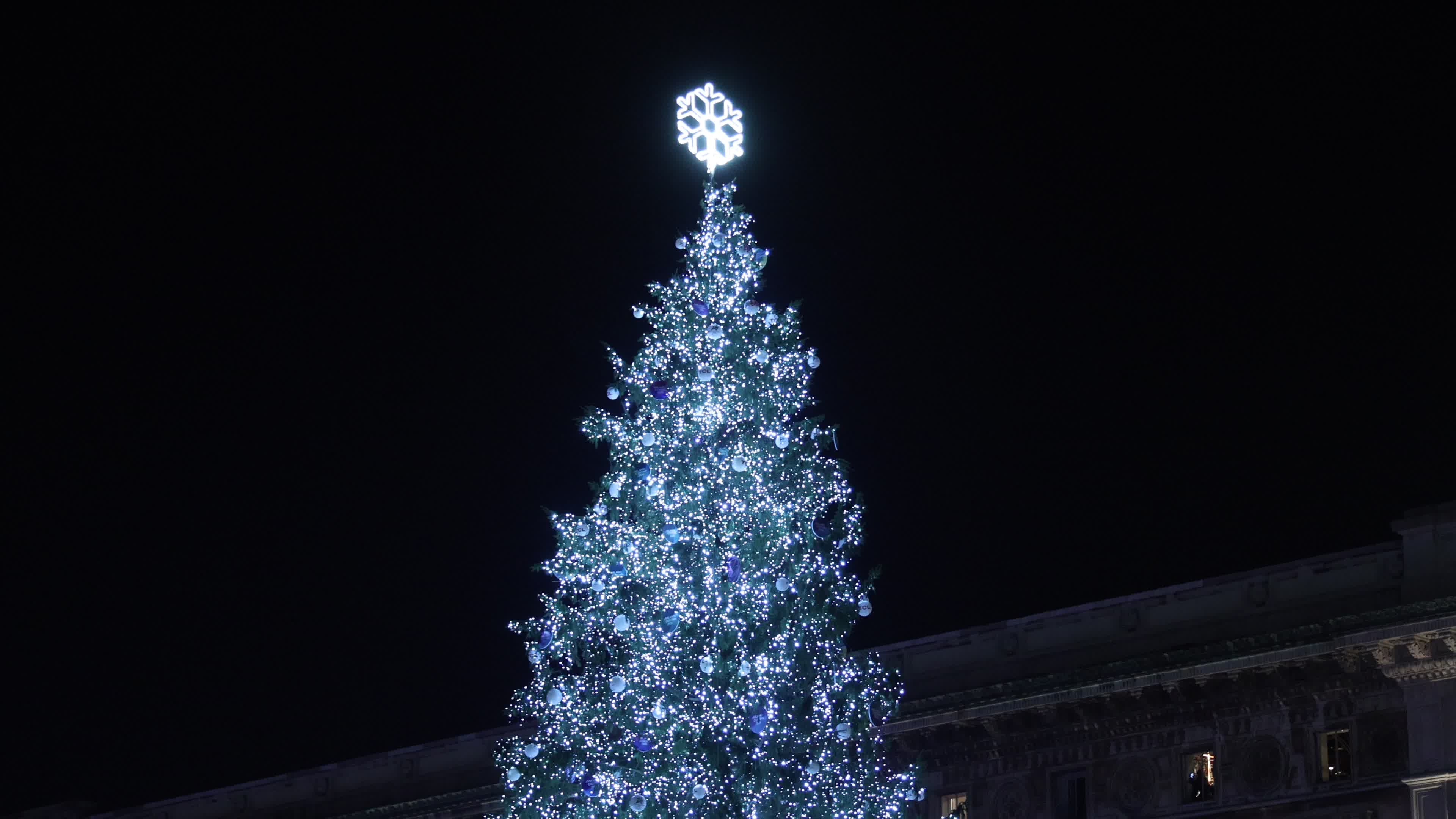The lighting ceremony of the Milano Cortina 2026 Winter Olympic and Paralympic Games christmas tree in Milan