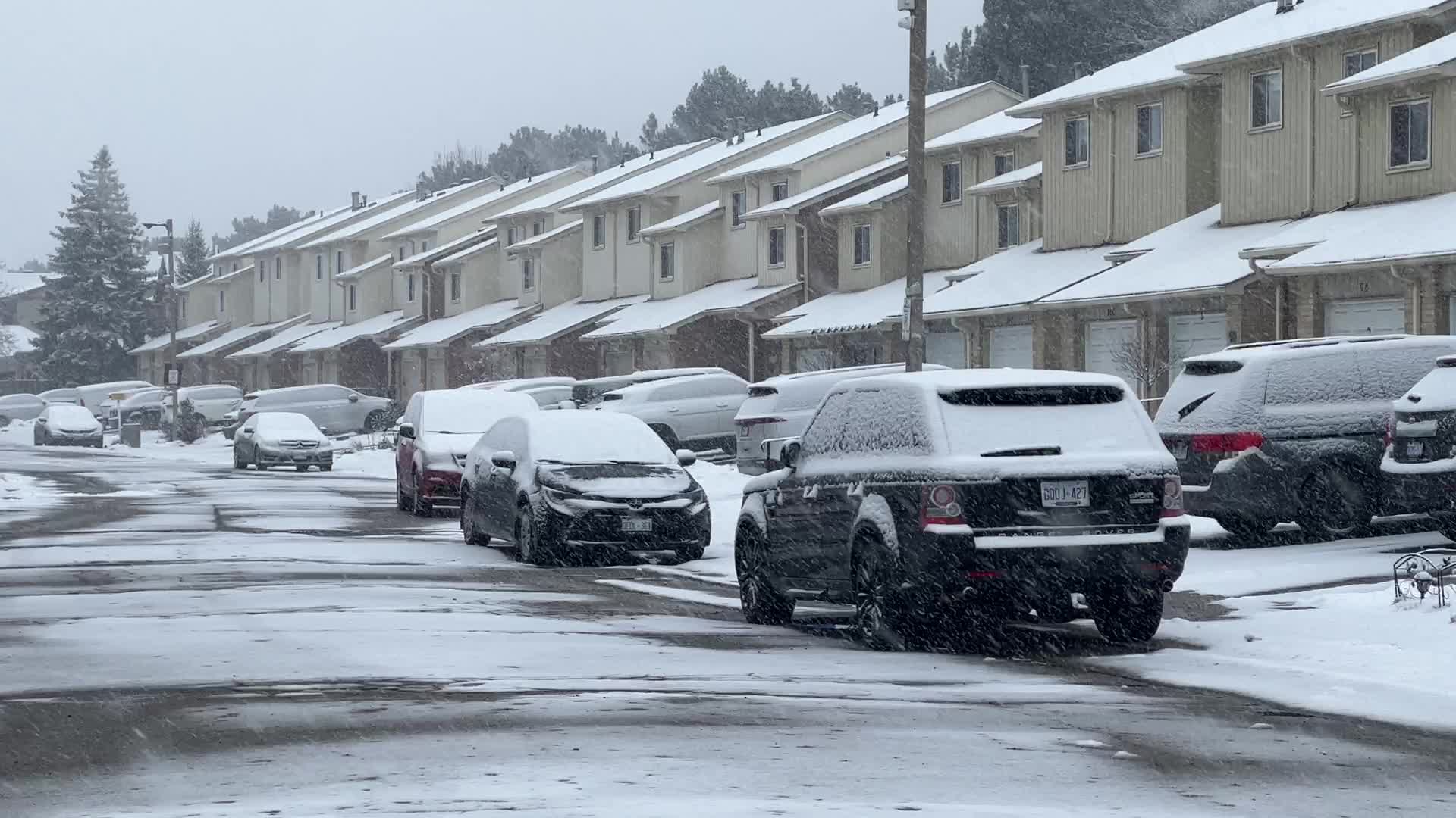 Snowfall in Toronto, Canada