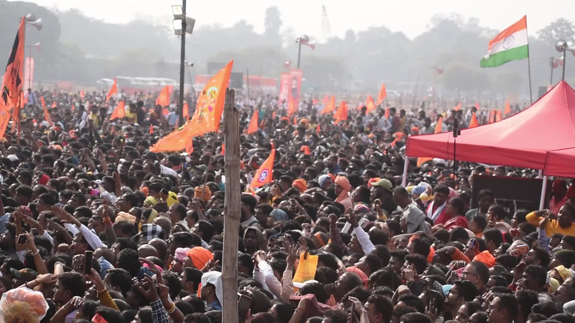 Hindu Religious rally in Kolkata, India