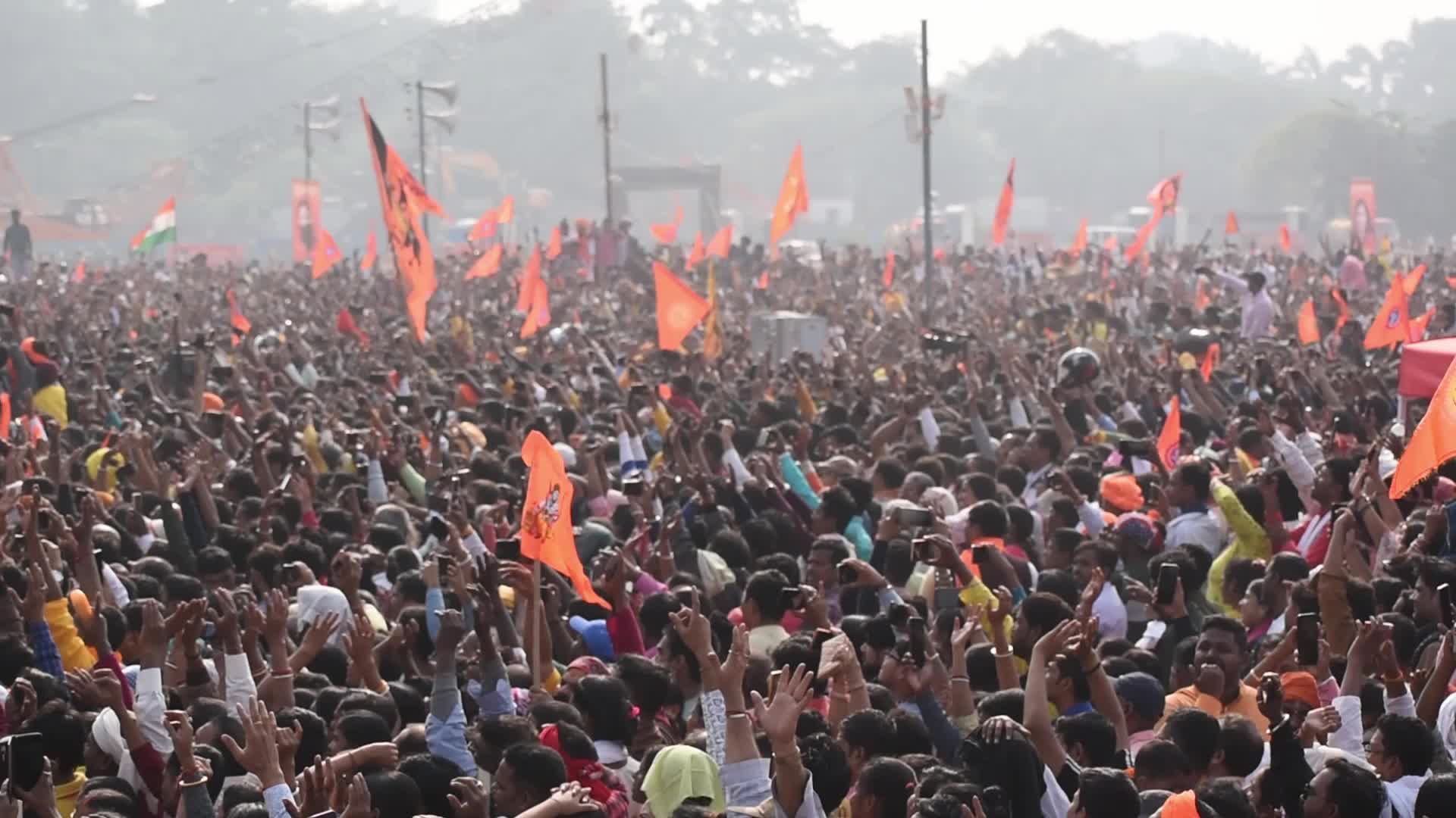 Hindu Religious rally in Kolkata, India