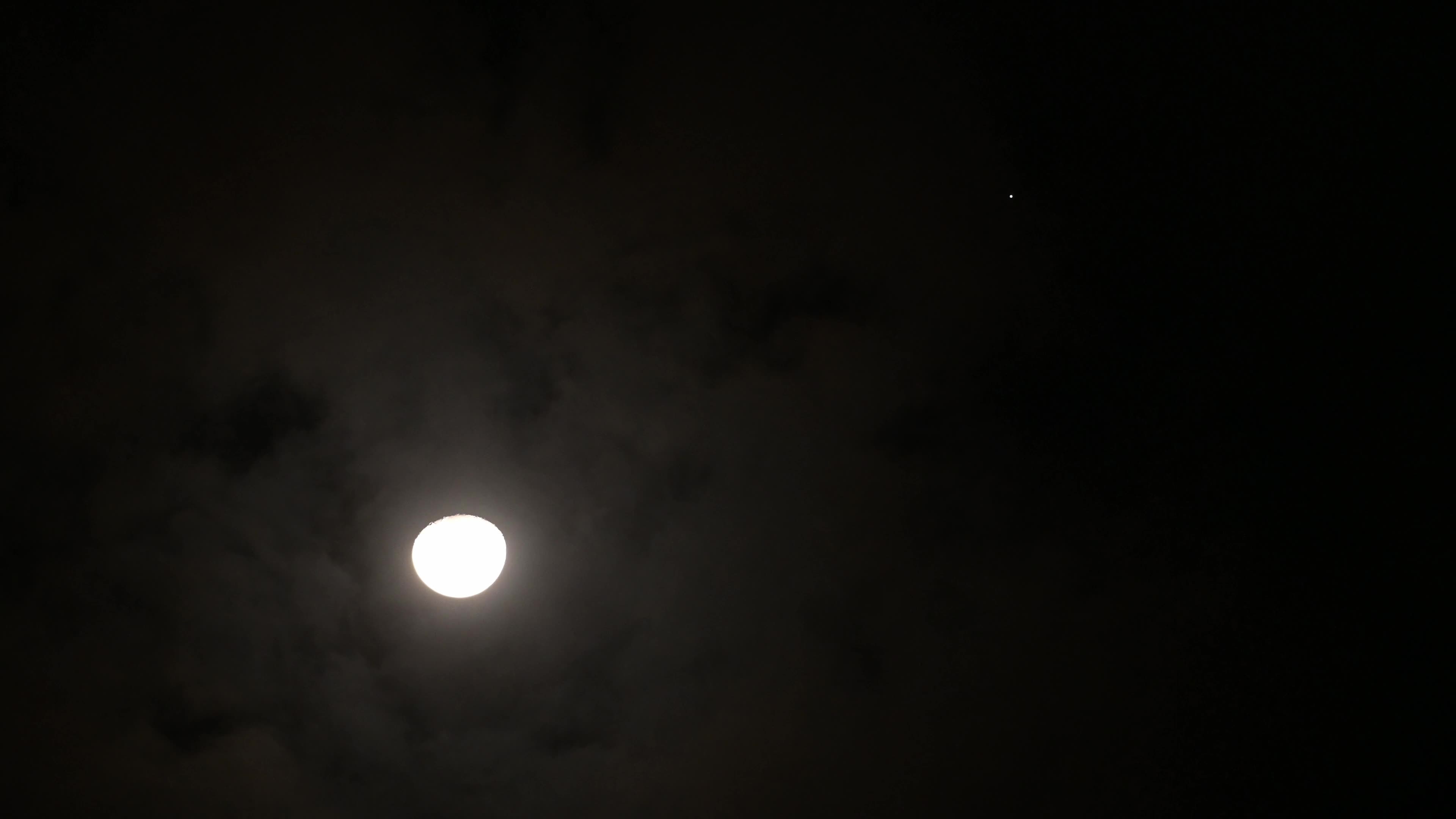 Moon meets Jupiter - Rare celestial event 