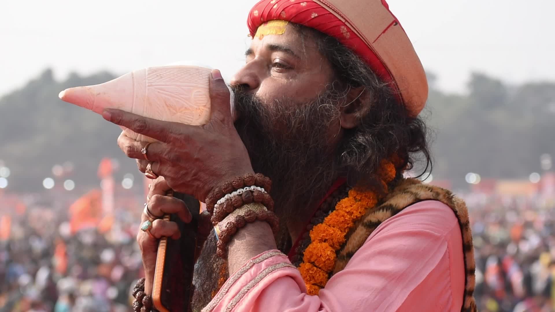 Hindu Religious rally in Kolkata, India