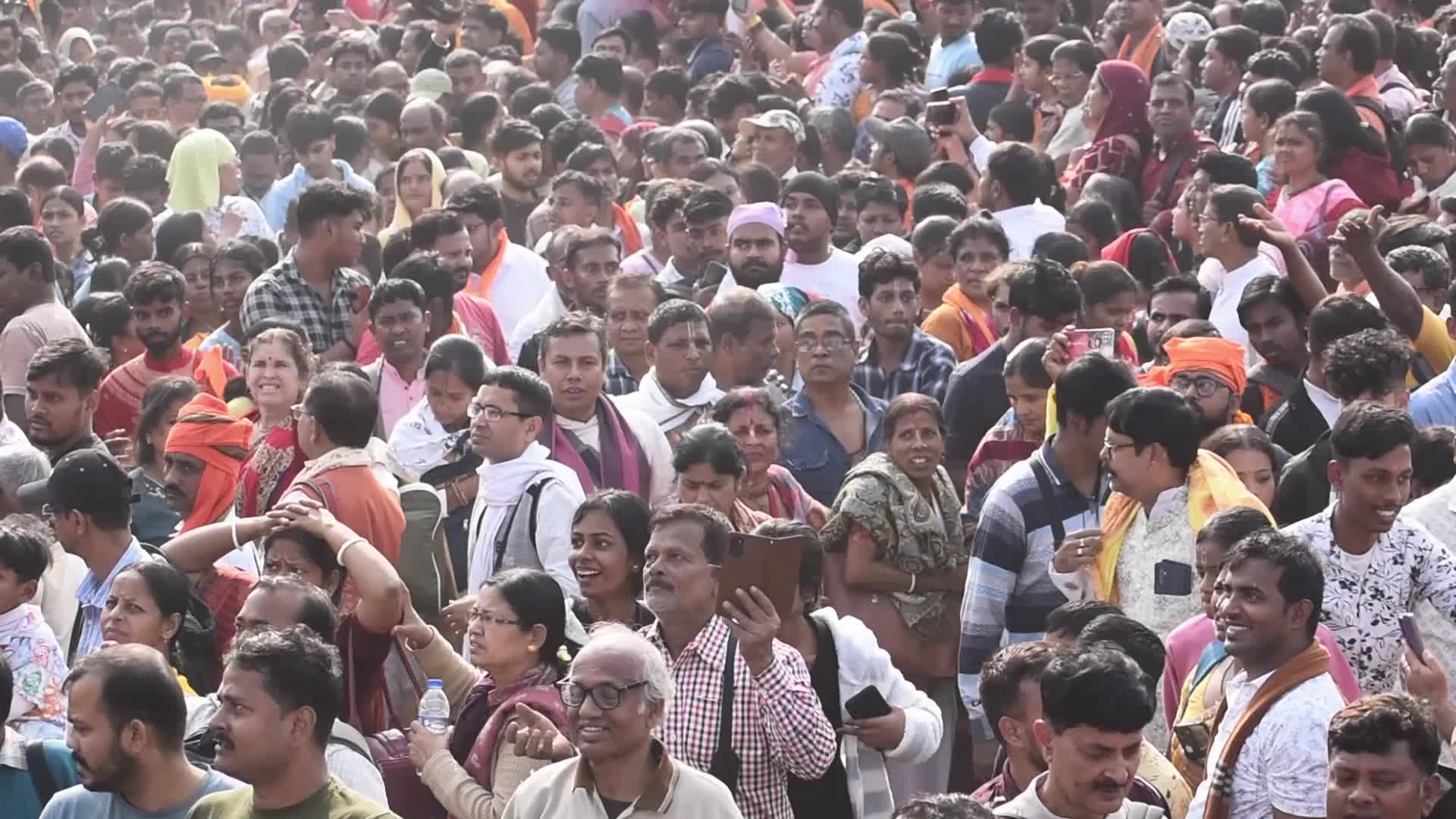 Hindu Religious rally in Kolkata, India