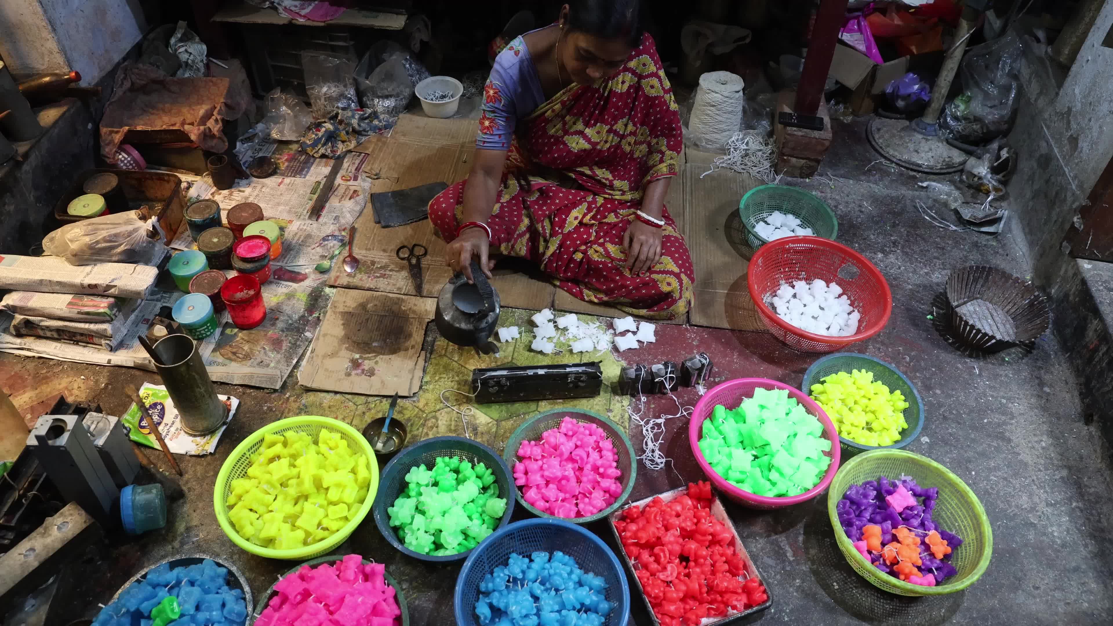 Preparation For Christmas Celebration In Kolkata, India