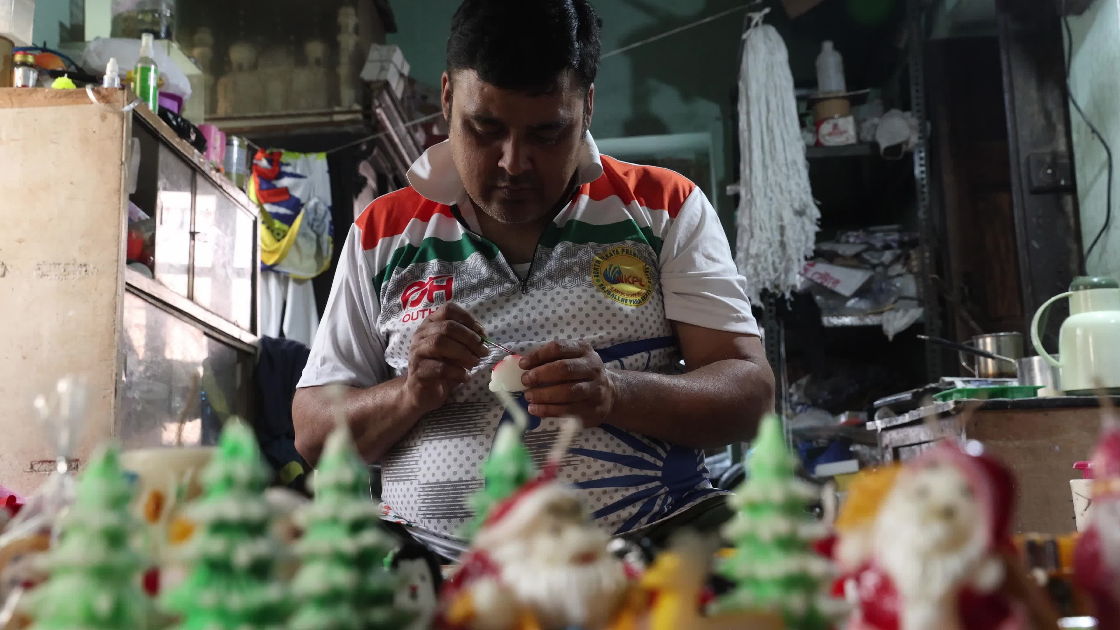 Preparation For Christmas Celebration In Kolkata, India