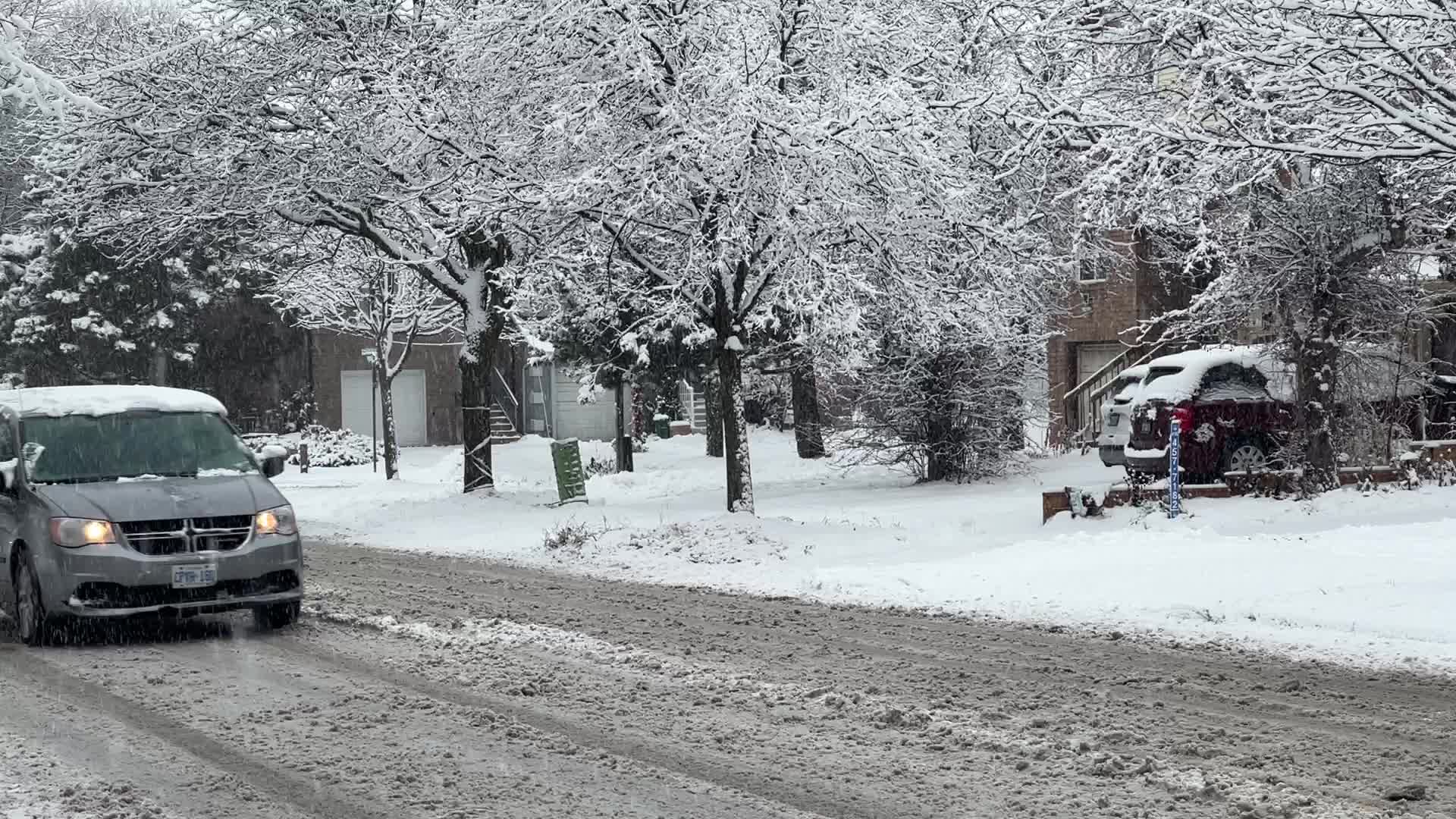 Two back-to-back snowstorms hit Toronto, Canada