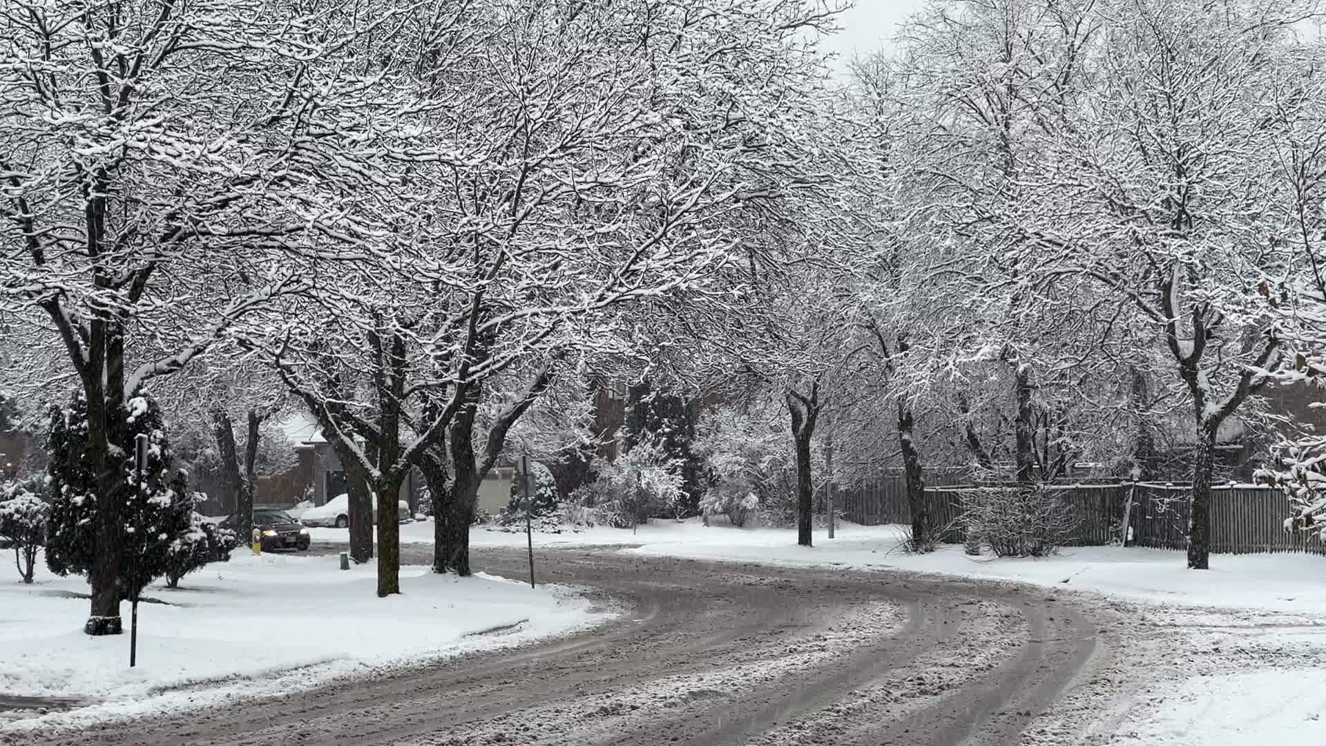Two back-to-back snowstorms hit Toronto, Canada