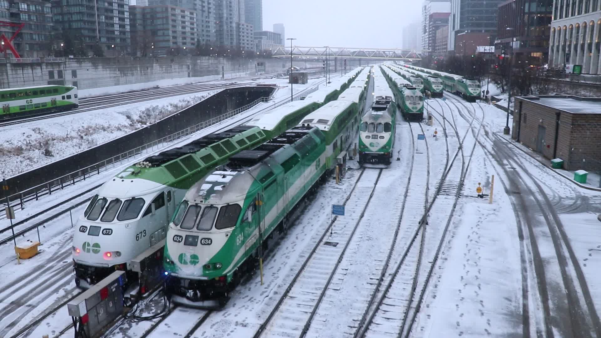 Heavy Snowfall In Toronto, Canada