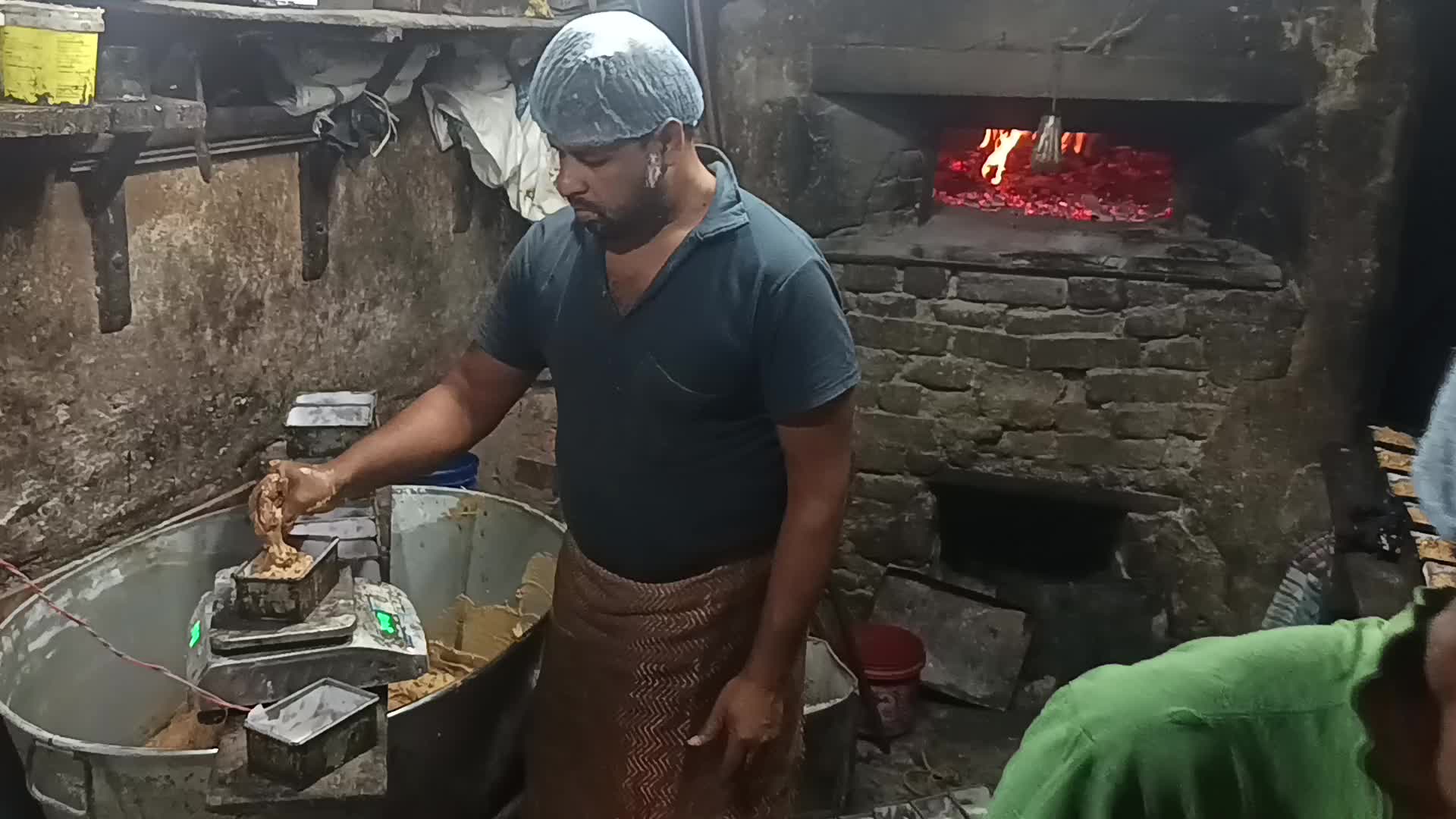 Traditional Christmas cake making in India.