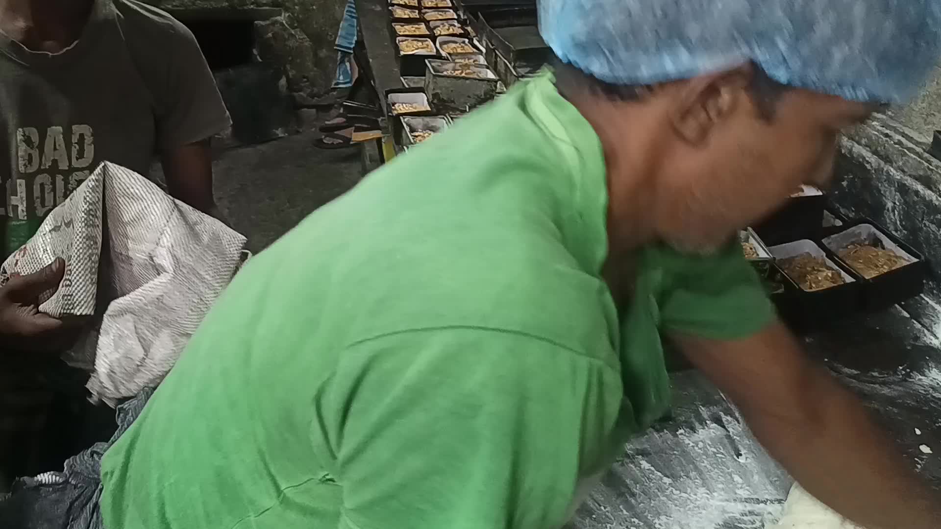 Traditional Christmas cake making in India.