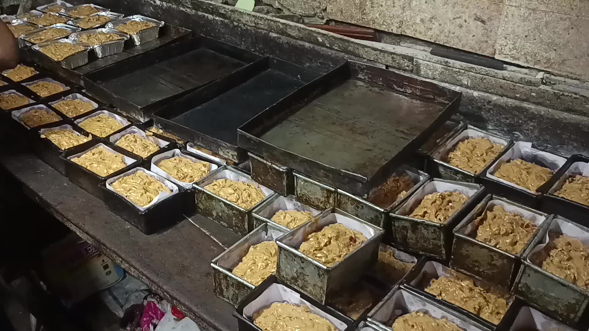 Traditional Christmas cake making in India.