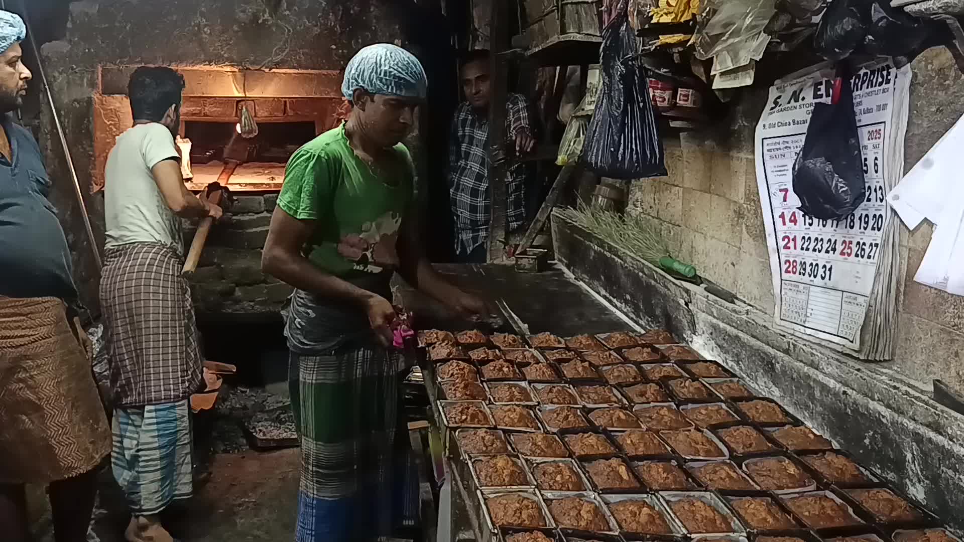 Traditional Christmas cake making in India.
