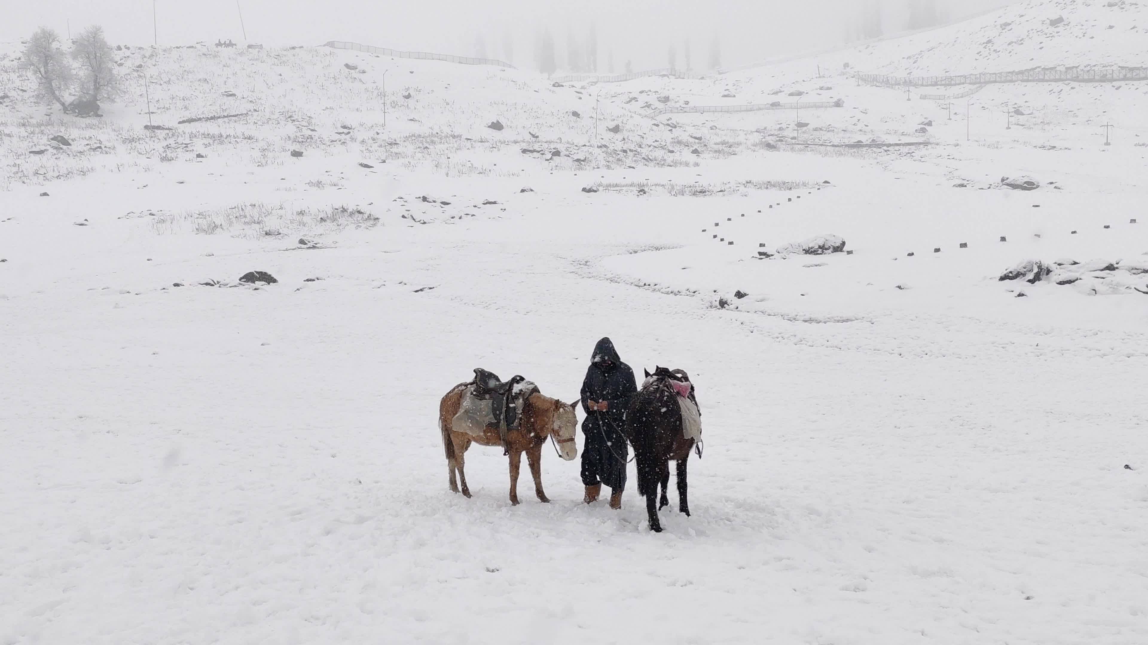 Heavy Snowfall Breaks 40-Day Dry Spell as ‘Chillai Kalan’ Begins in Kashmir