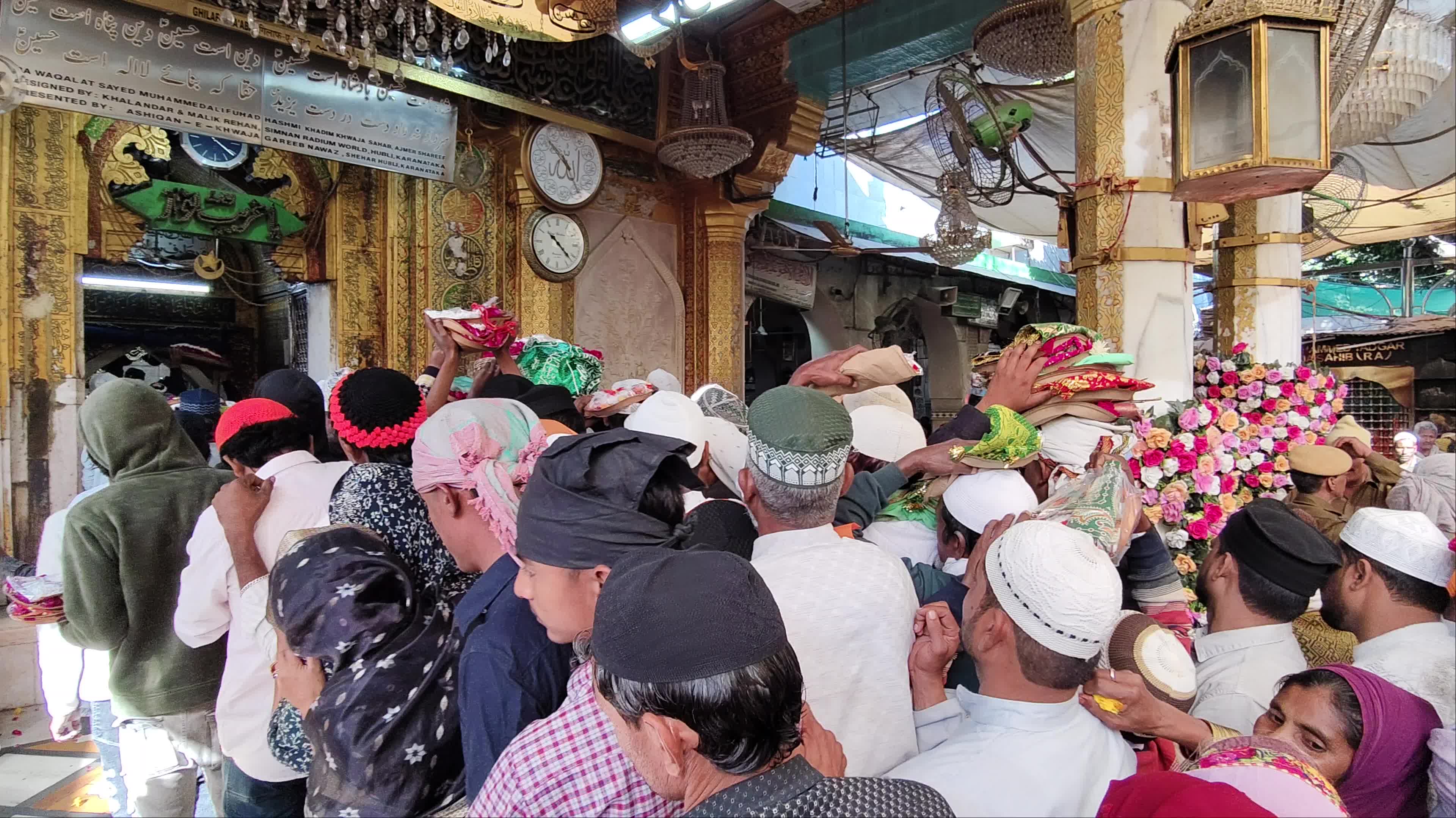Indian Muslim Sufi devotees take part in Urs festival at the shrine of Sufi saint Khwaja Moinuddin Chishti in Ajmer, India, December 24, 2025.