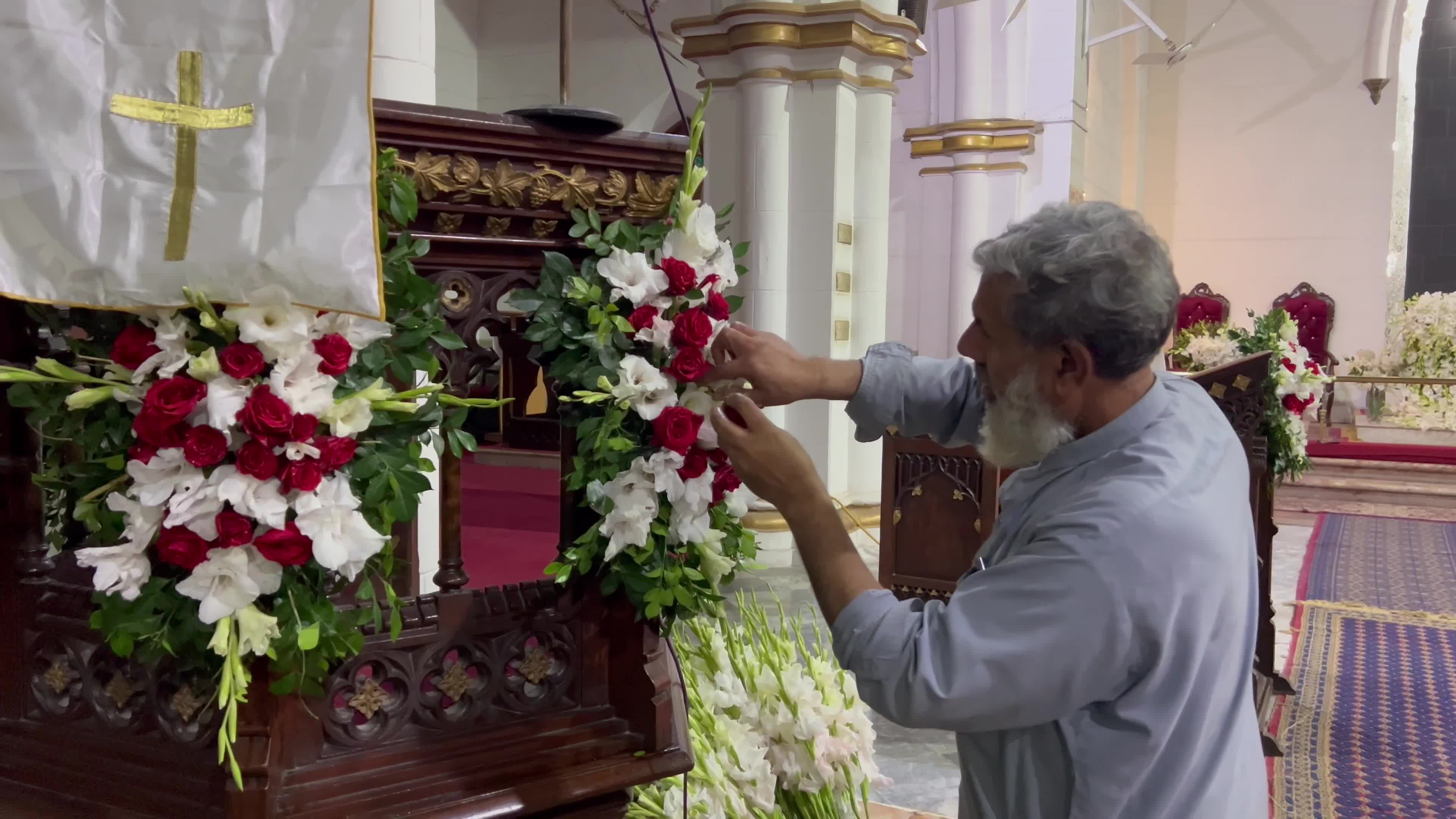 Preparations ahead of Christmas celebrations in Pakistan
