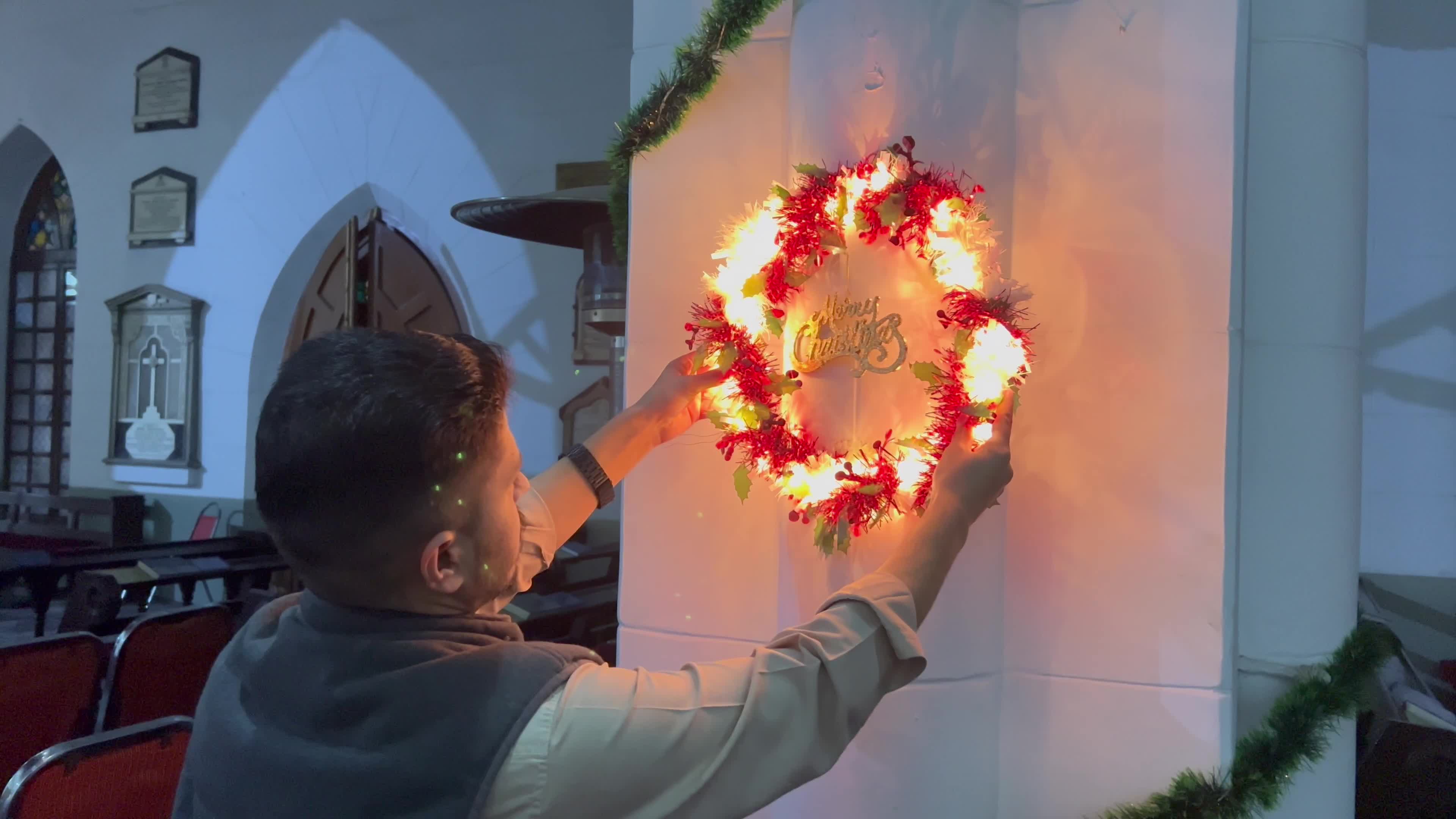 Preparations ahead of Christmas celebrations in Pakistan
