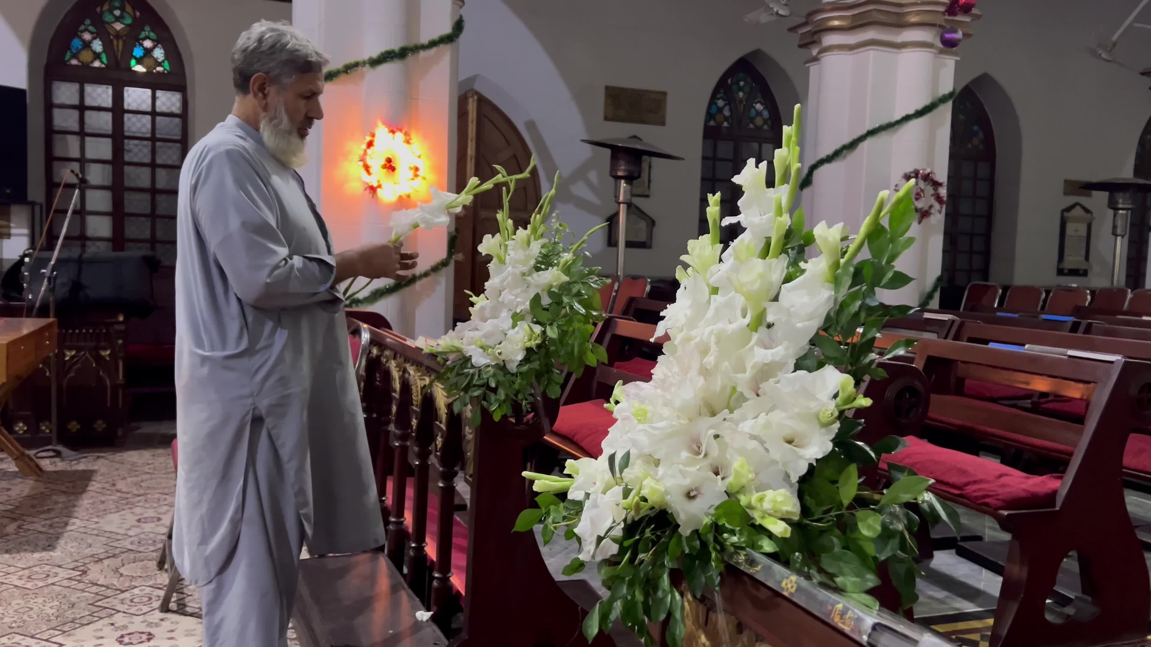Preparations ahead of Christmas celebrations in Pakistan
