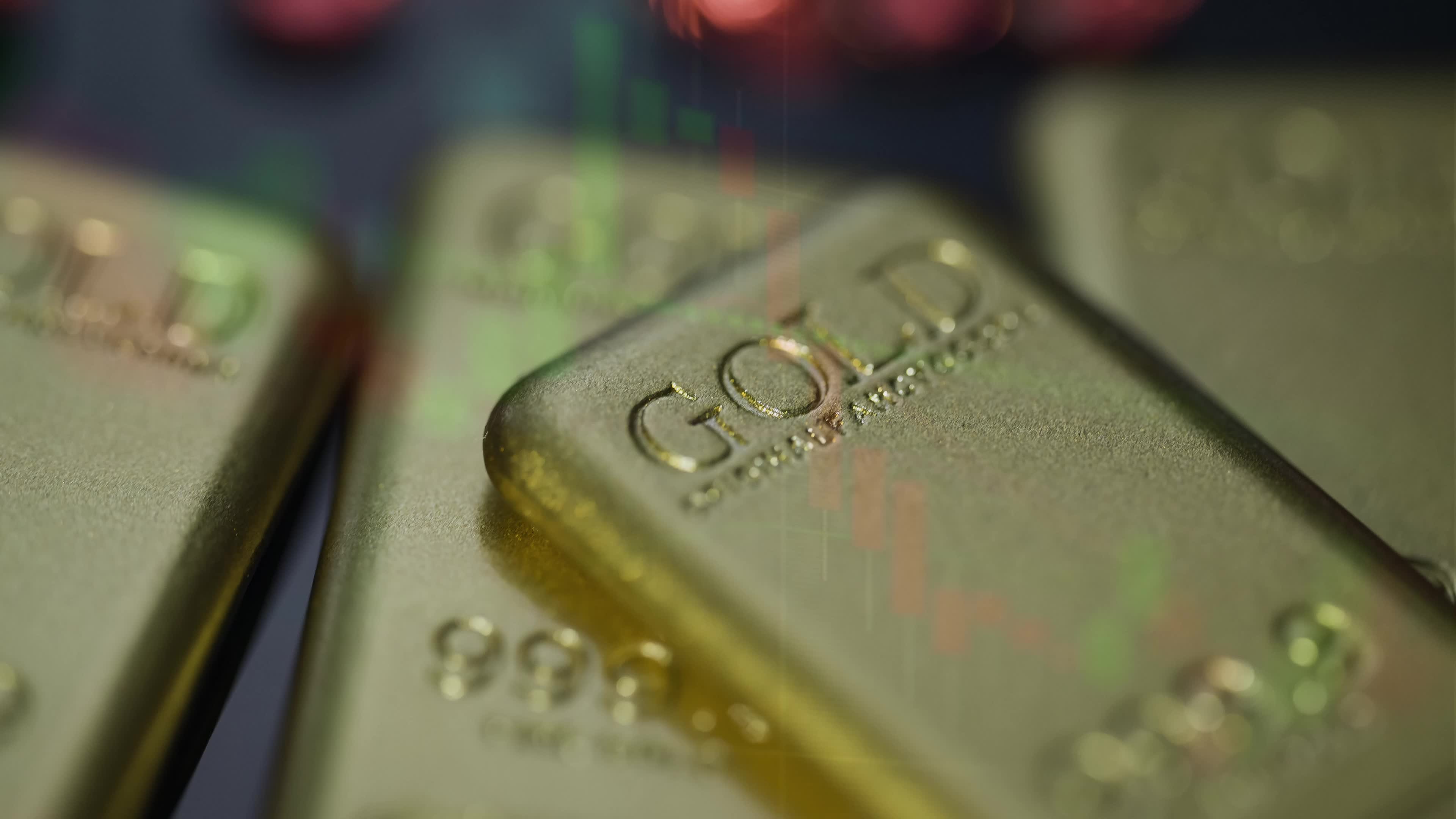 Gold Prize Chart - Stock Market - Video Illustration