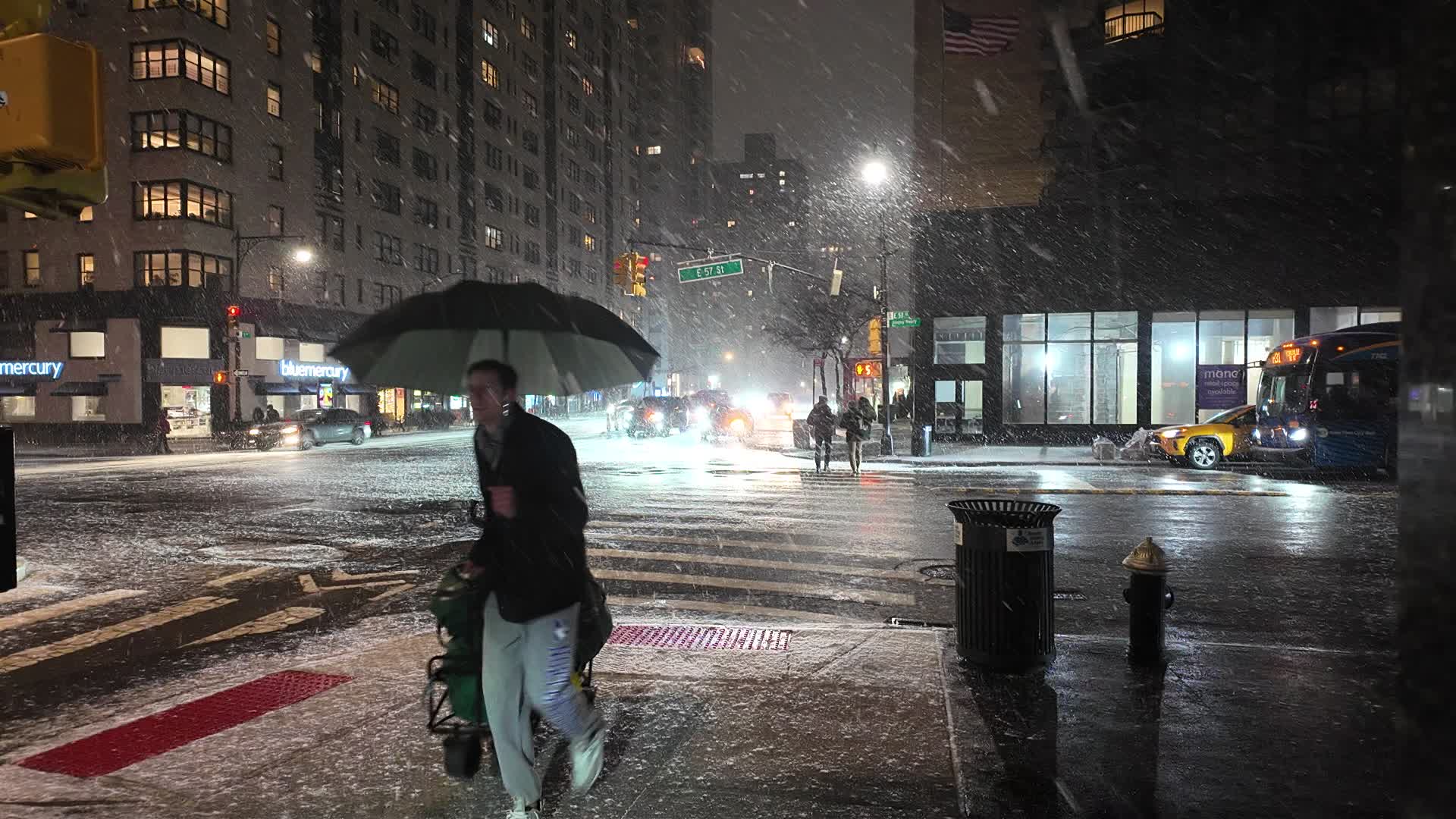 Winter Storm Hits NYC