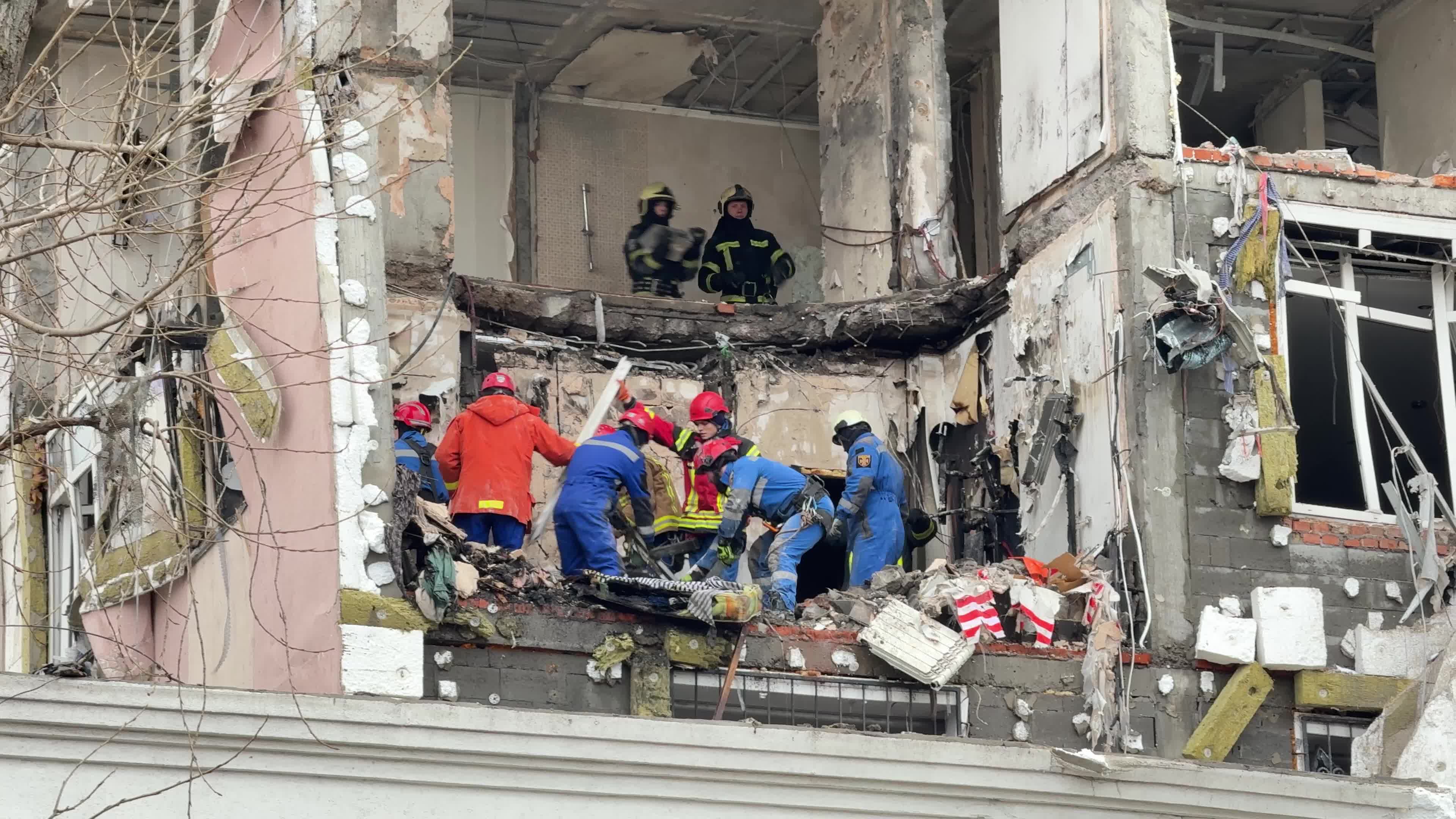  A massive Russian missile and drone attack on Kyiv