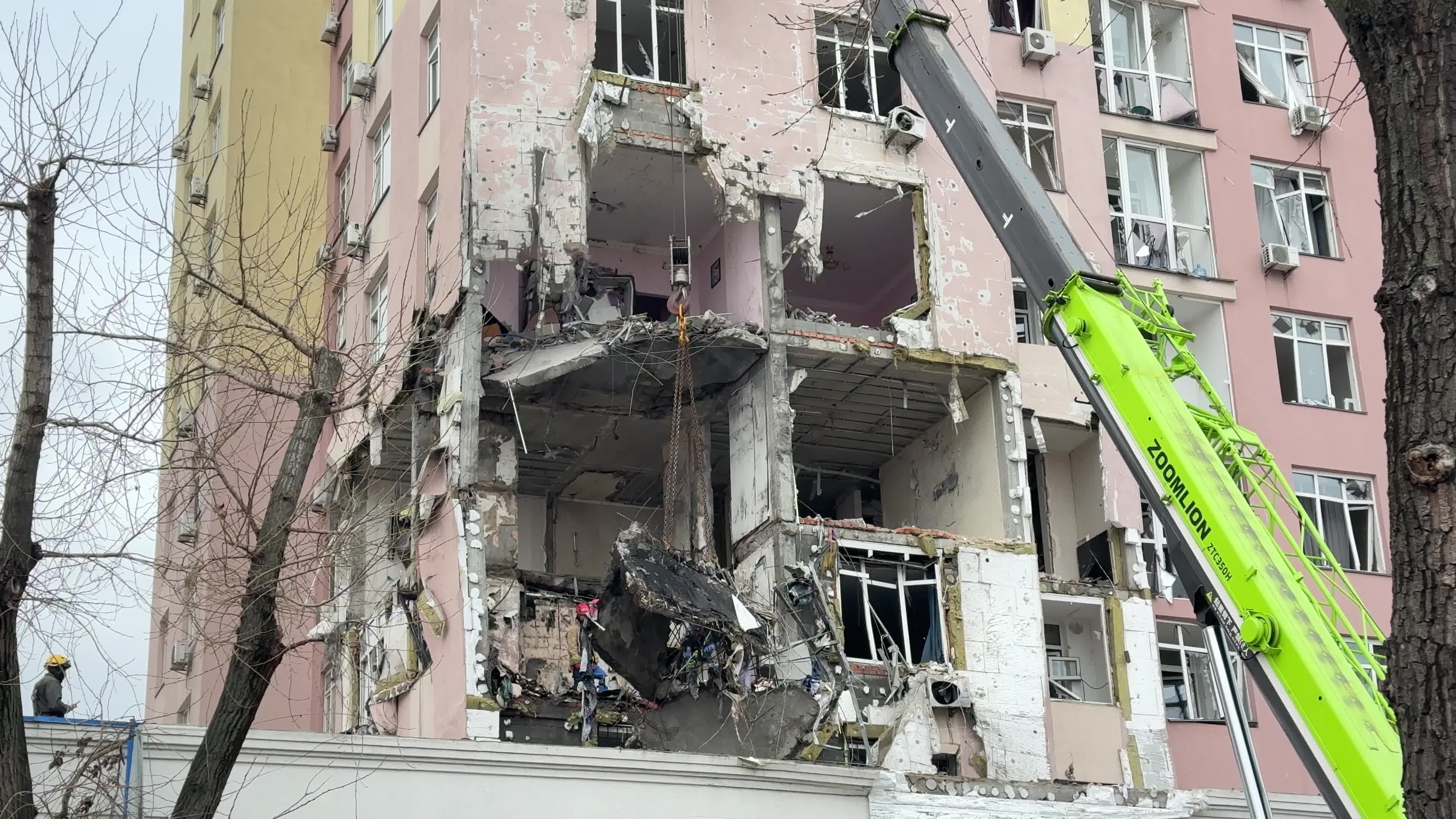  A massive Russian missile and drone attack on Kyiv