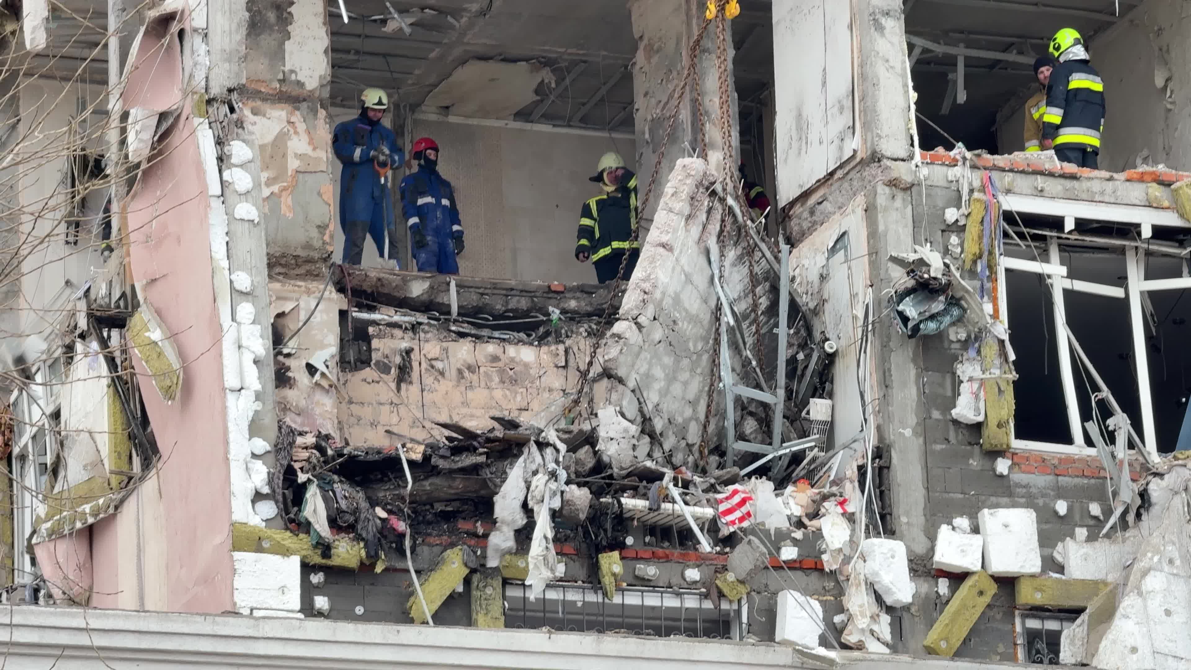  A massive Russian missile and drone attack on Kyiv
