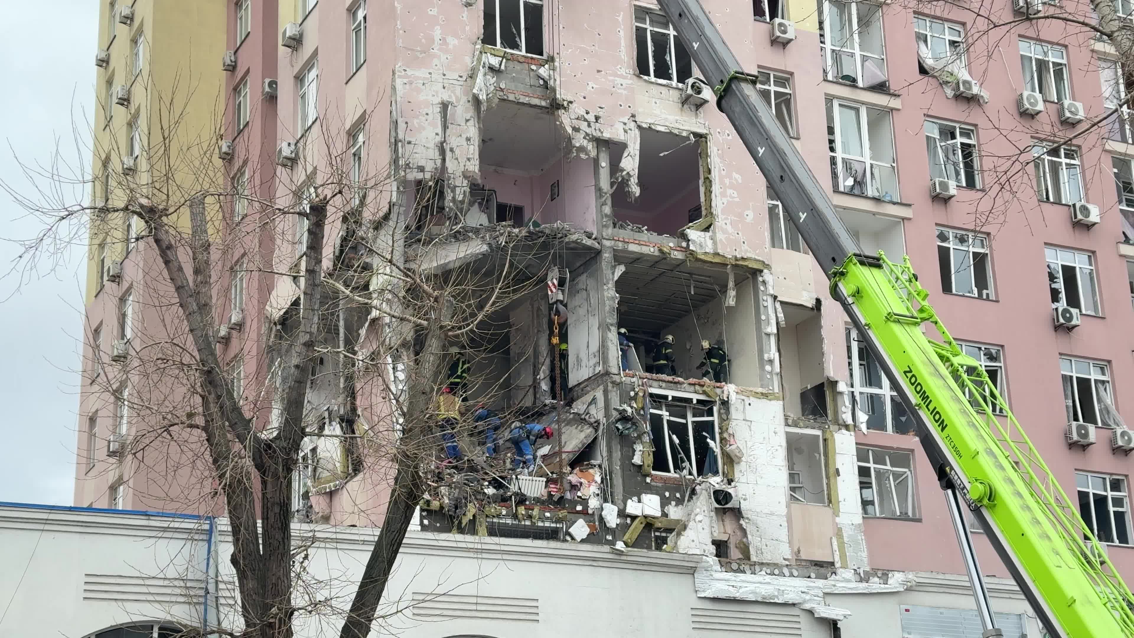  A massive Russian missile and drone attack on Kyiv