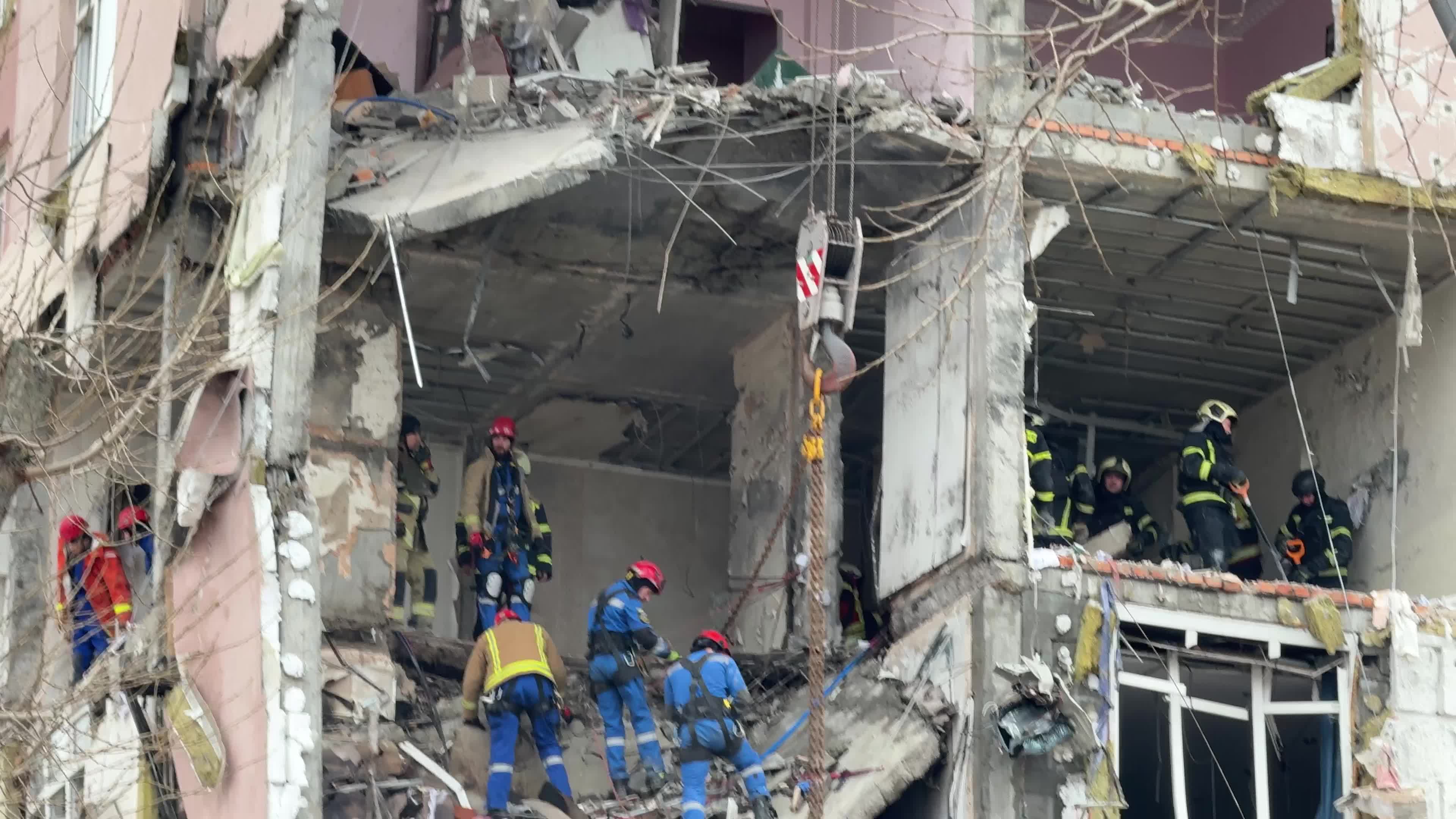  A massive Russian missile and drone attack on Kyiv