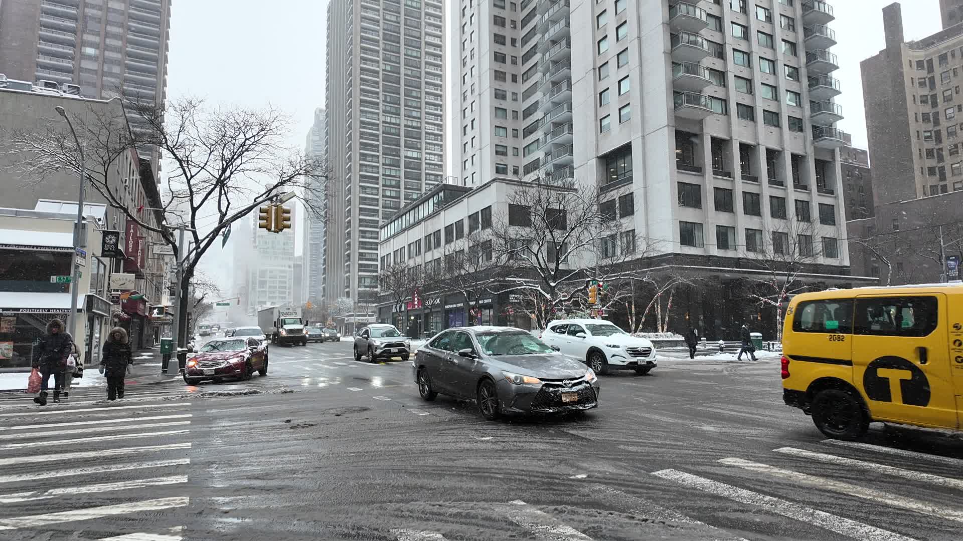 Winter Storm Hits NYC