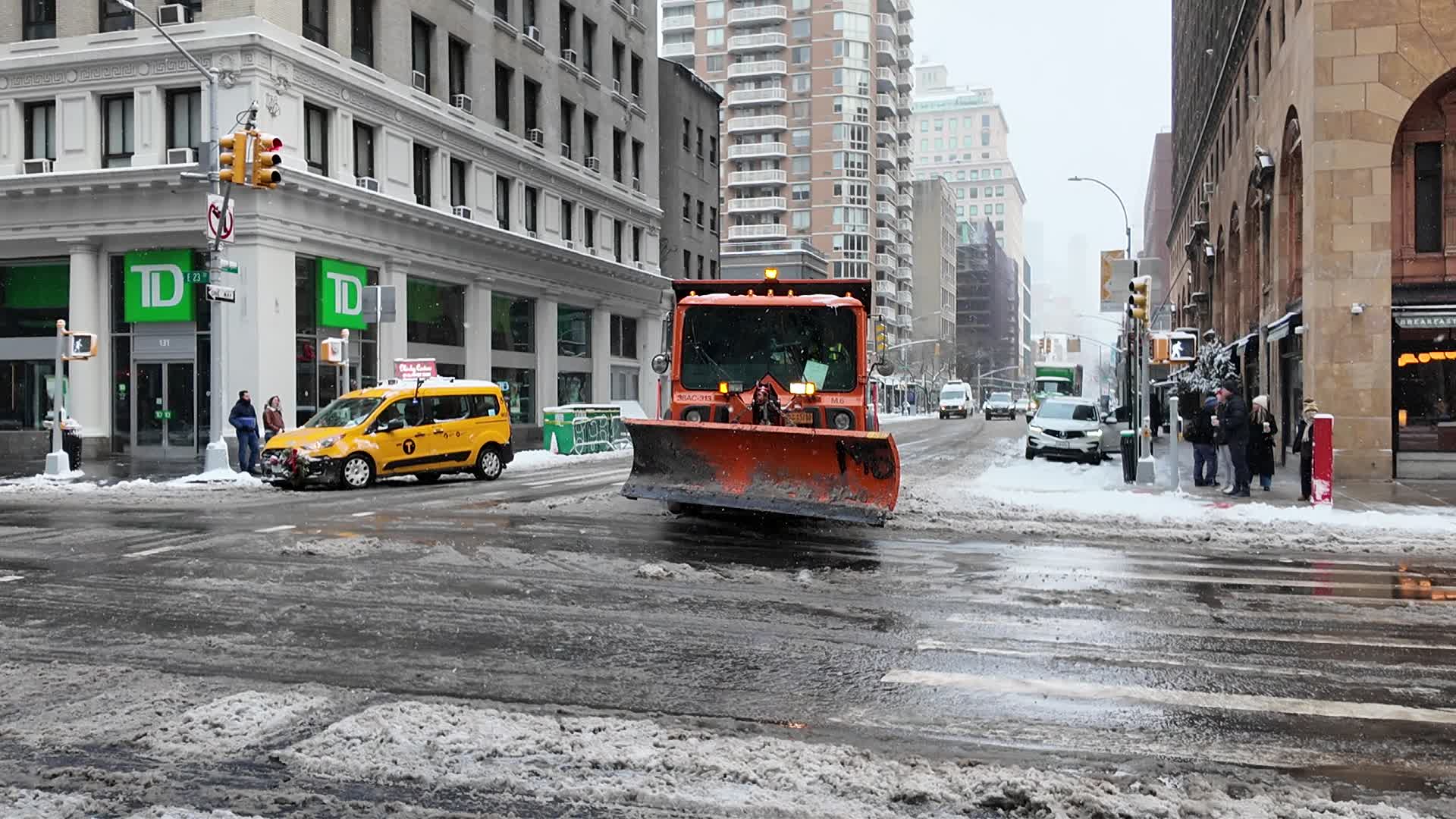 Winter Storm Hits NYC