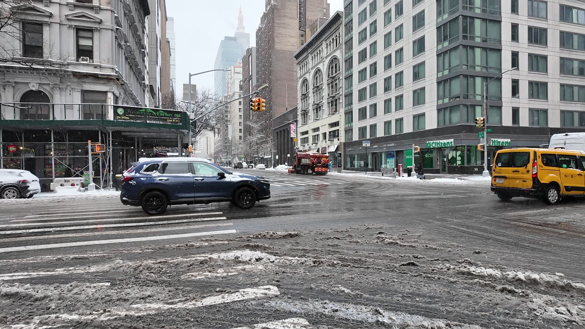 Winter Storm Hits NYC