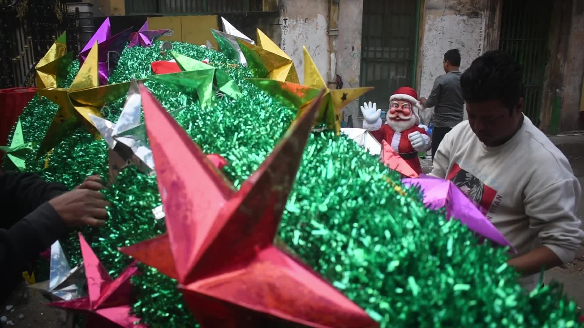 Christmas preparations in Kolkata, India