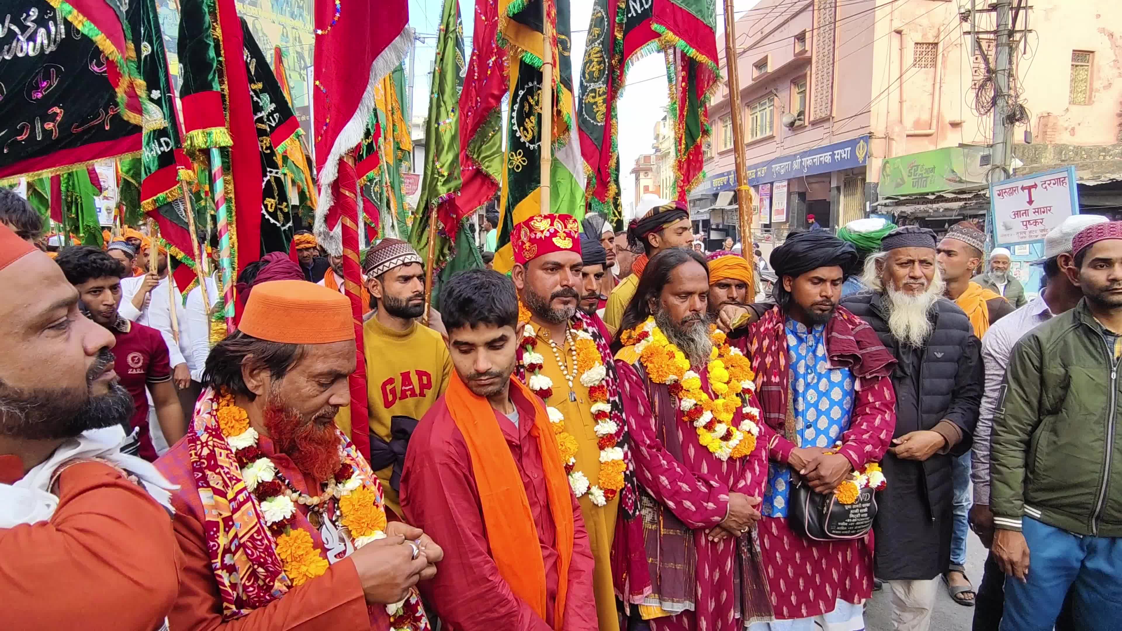 Indian Muslim Sufi devotees take part in Urs festival at the shrine of Sufi saint Khwaja Moinuddin Chishti in Ajmer
