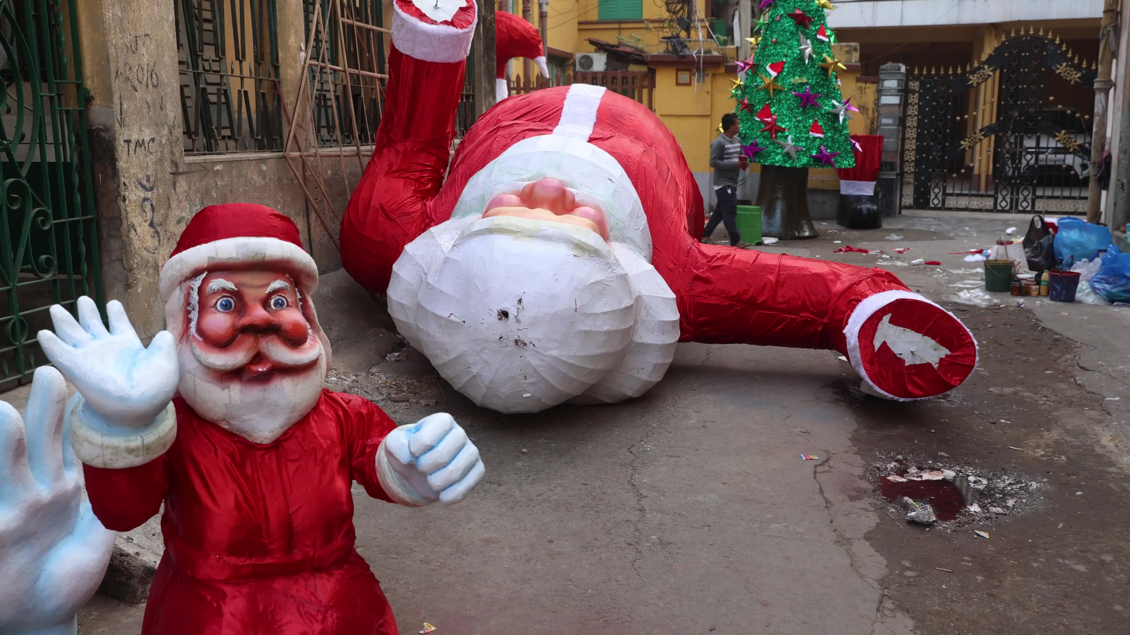 Christmas preparation In Kolkata, India