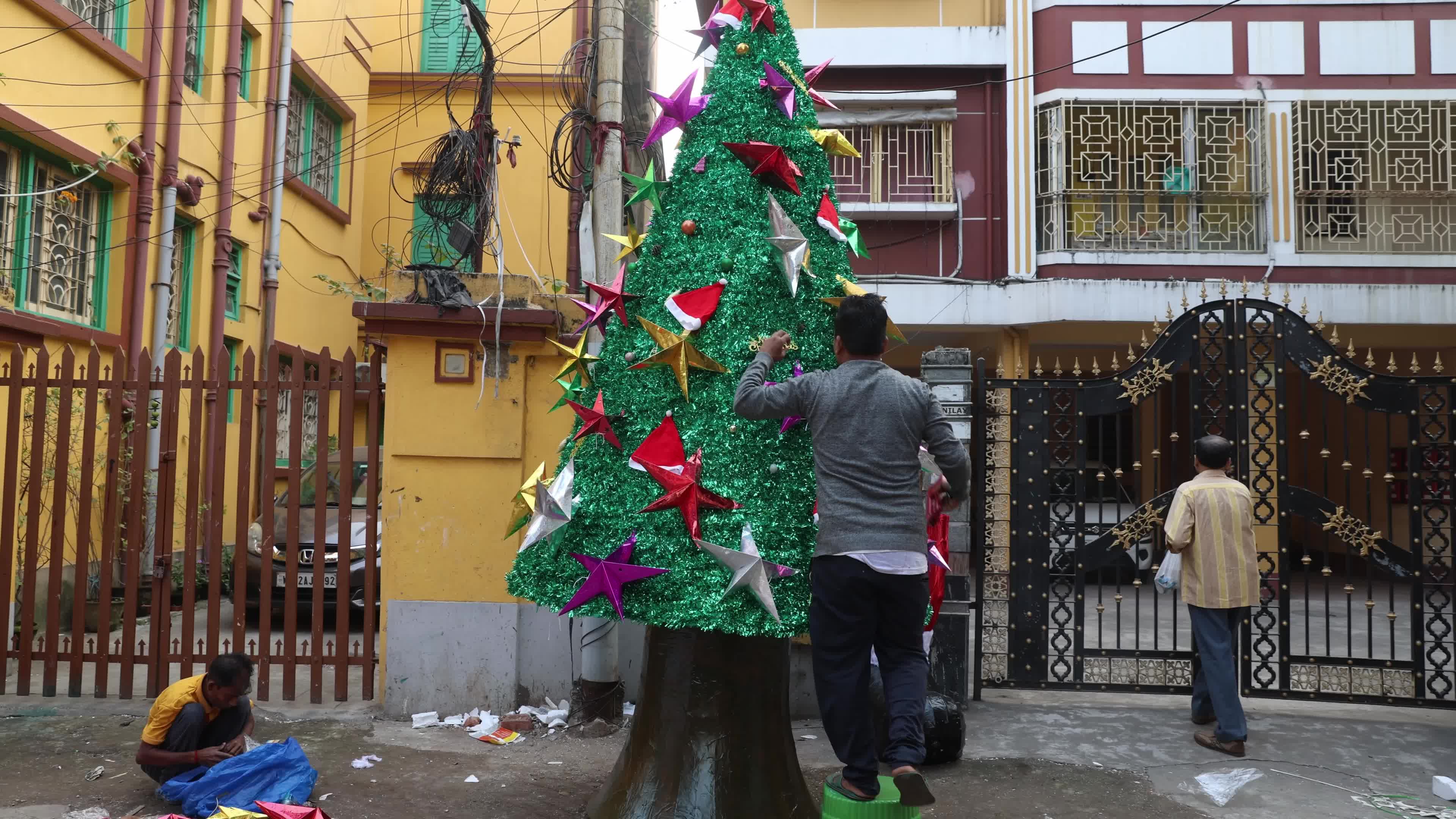Christmas preparation In Kolkata, India