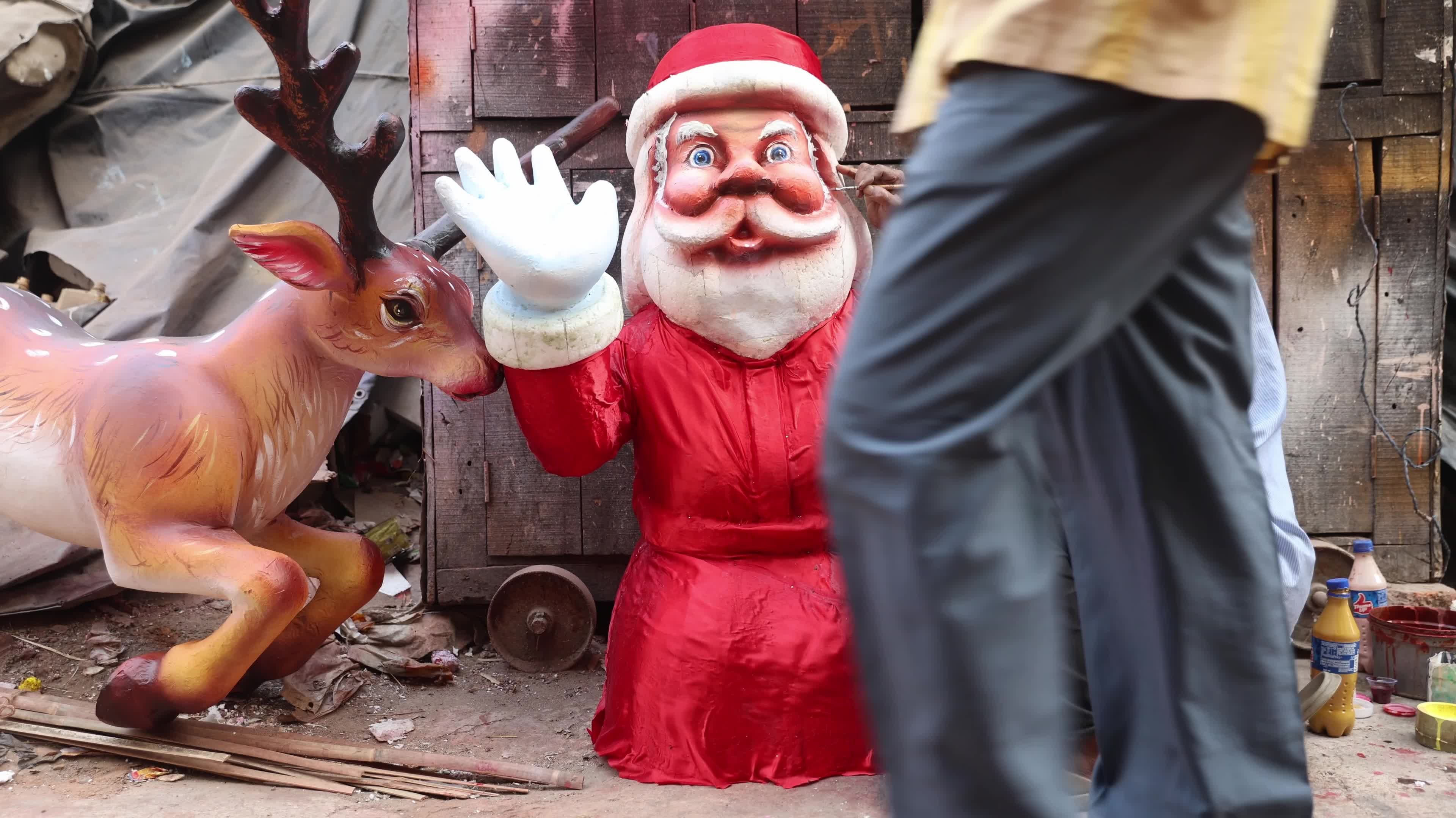 Christmas preparation In Kolkata, India